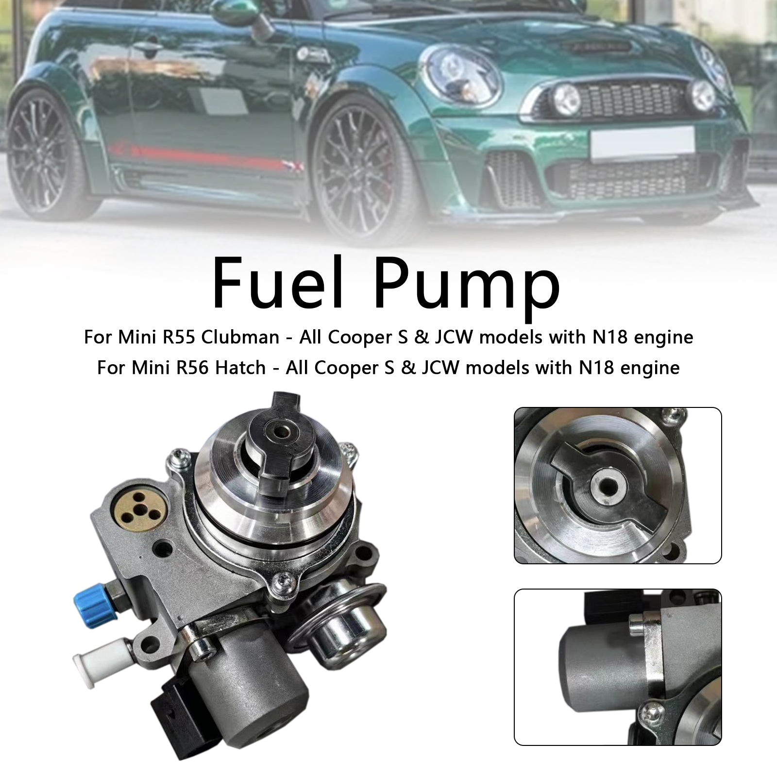 Mini R60 Countryman – Alle Cooper S & JCW-modeller med N18-motor Høytrykksdrivstoffpumpe 13517592429