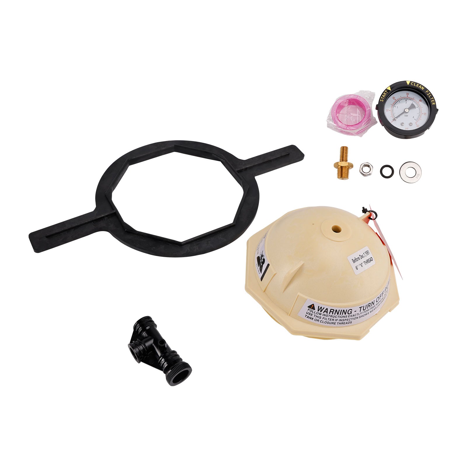 154697 Tan V Thread Closure replace Triton II Pool Spa Sand Filter for Pentair