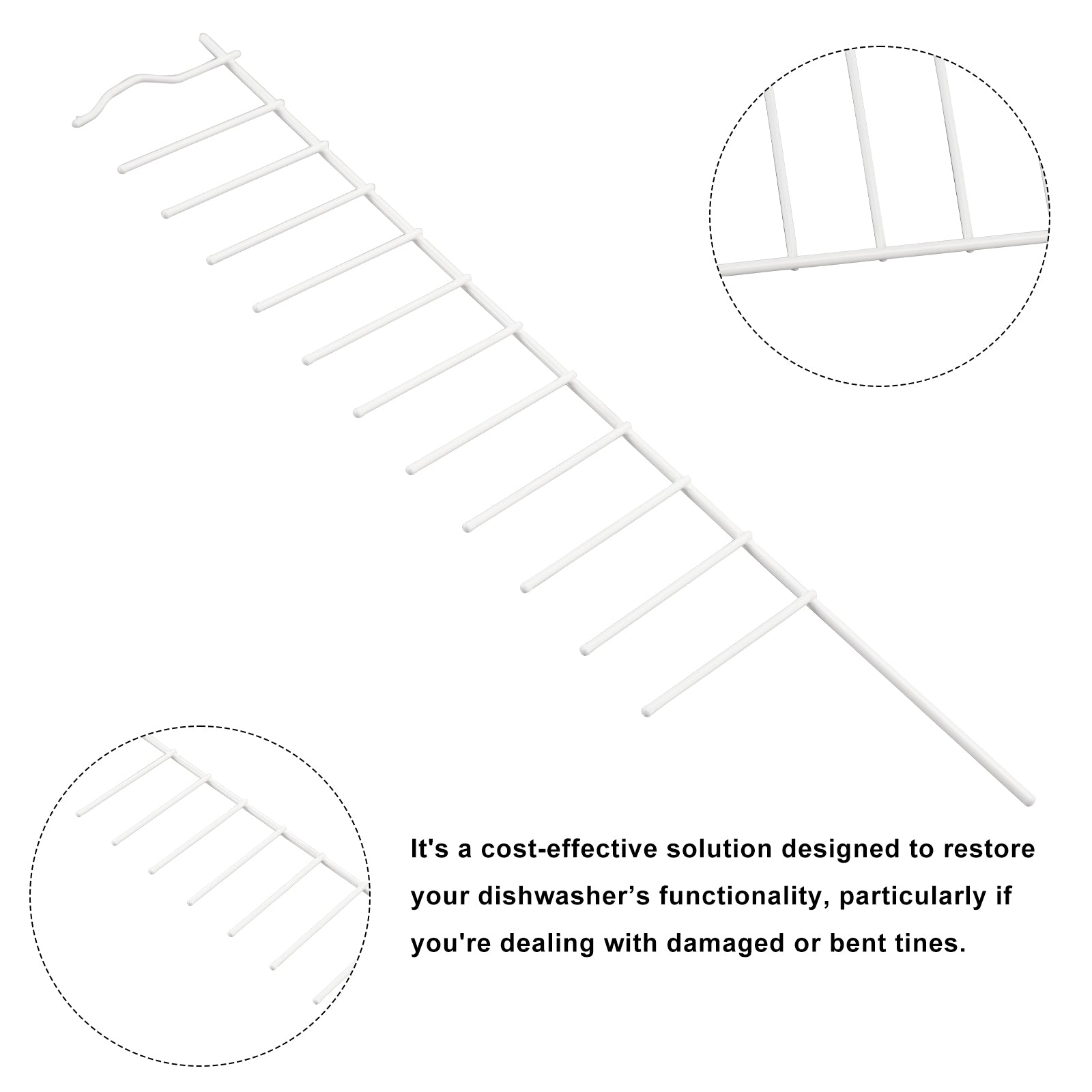 Reemplazo AP5951430 WP8051250 Fila de púas del lavavajillas W10728160 Para Kenmore/KA/Maytag