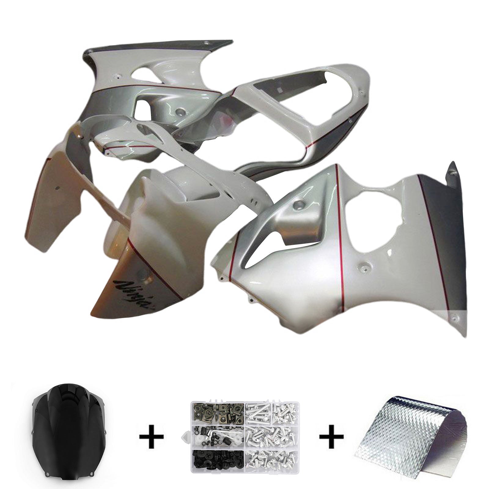 2000-2002 Kawasaki ZX6R 636 2005-2008 ZZR600 Injection Fairing Kit Bodywork