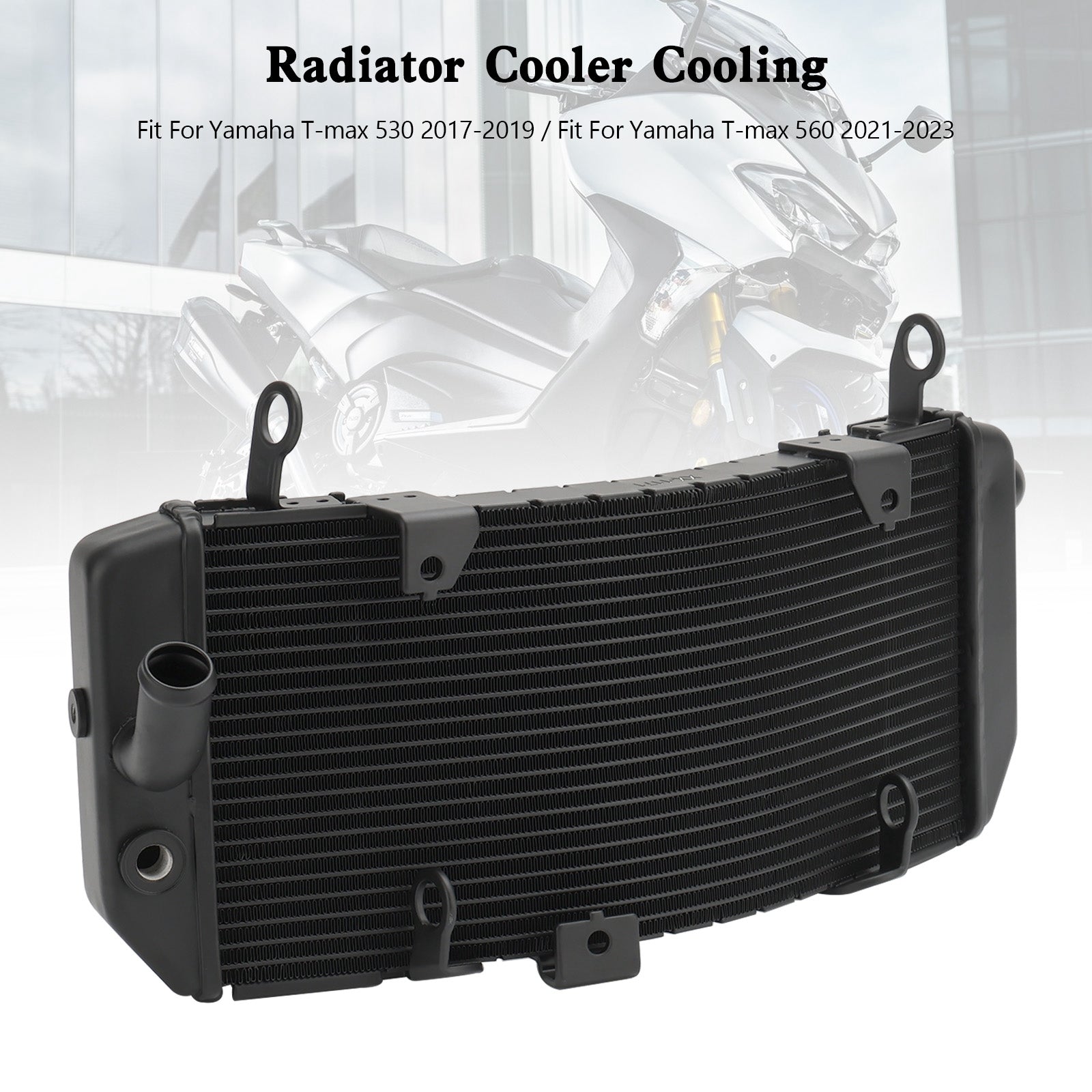 Aluminum Radiator Cooling Cooler For Yamaha T-max 530 17-19 T-max 560 21-23