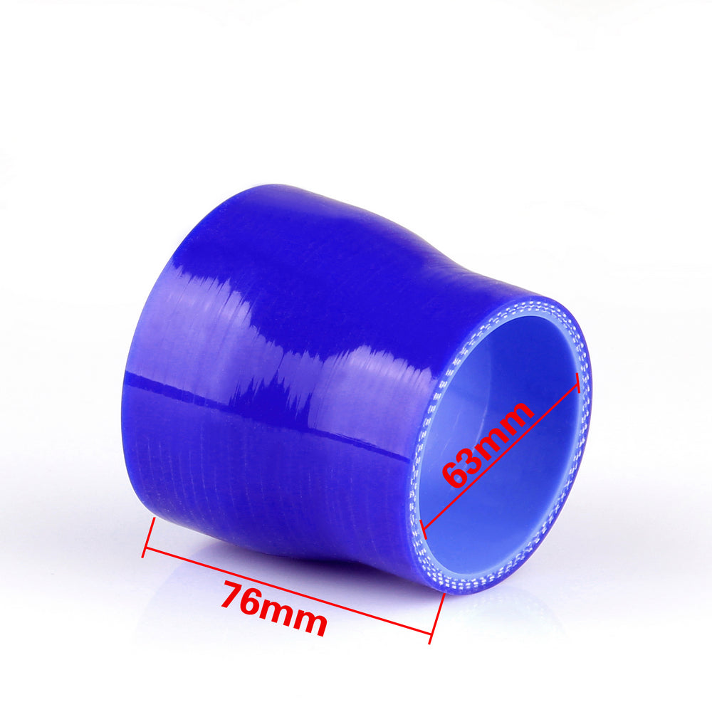 Réducteurs 0 degrés 63mm 76mm, tuyau en Silicone, coupleur de refroidisseur intermédiaire, admission Turbo