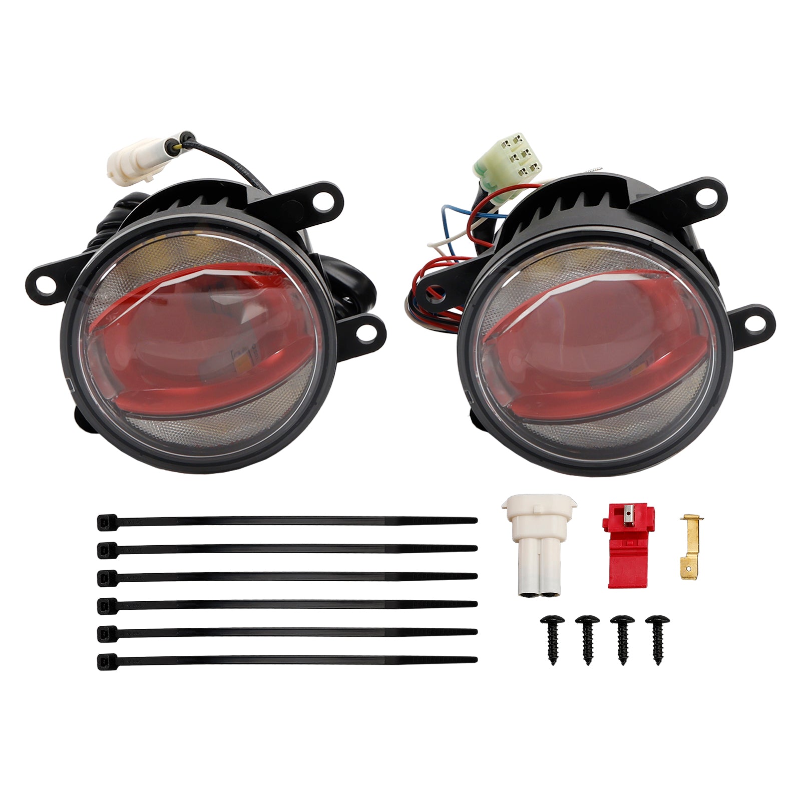 Autolamp Ledriing FOG DRL Roze Editie 90MM 6000K Voor OSRAM