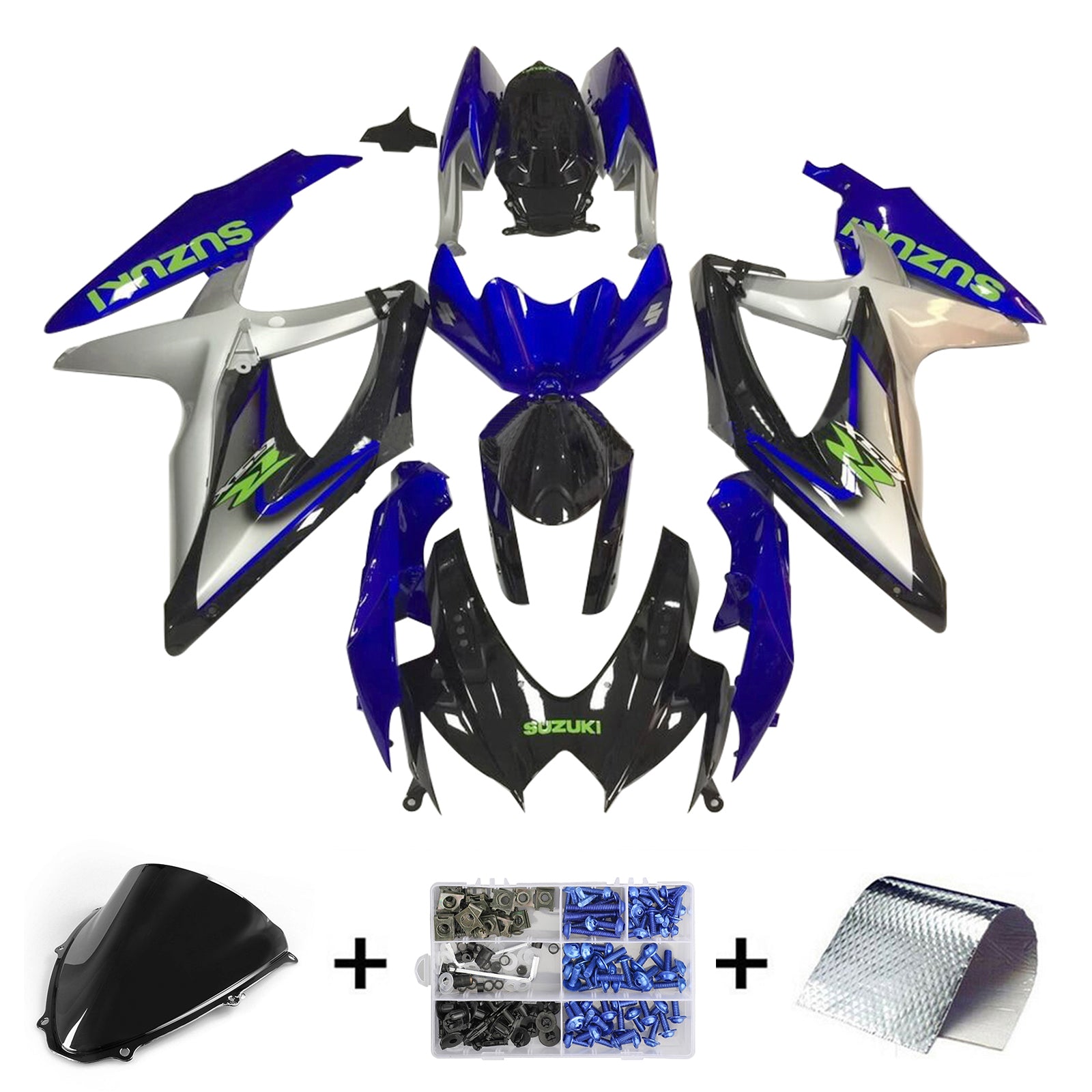 2006-2007 Suzuki GSXR 600/750 K6 Injection Fairing Kit Bodywork Plastic ABS