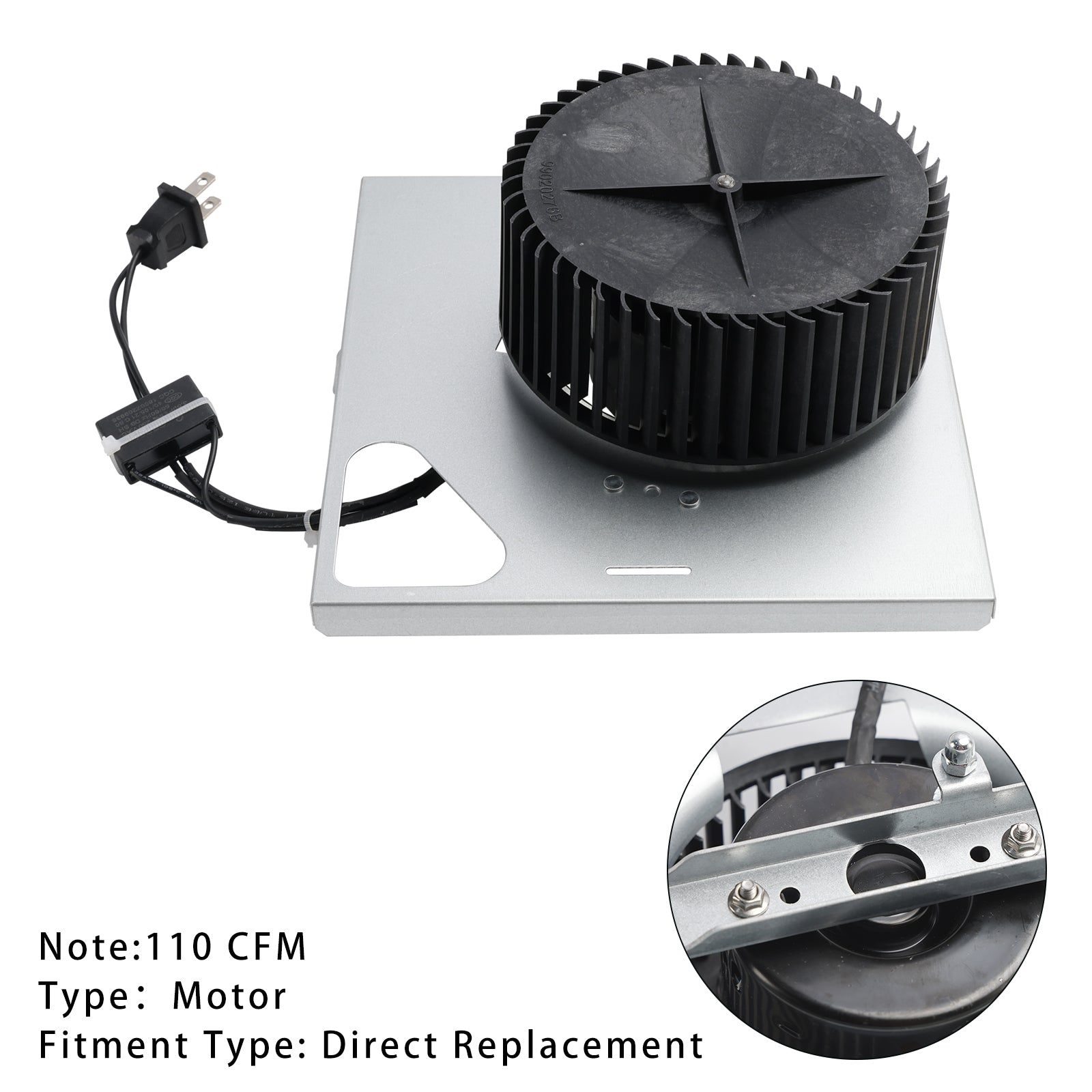 S97015162 Verbeterde stillere motor 110 CFM / 4,0 Sones voor model HD80-serie