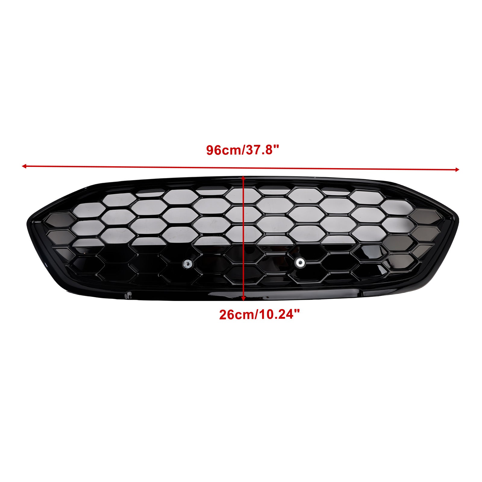 2018-2021 Ford Focus MK4 ST Style Gloss Black Mesh Front Bumper Grill