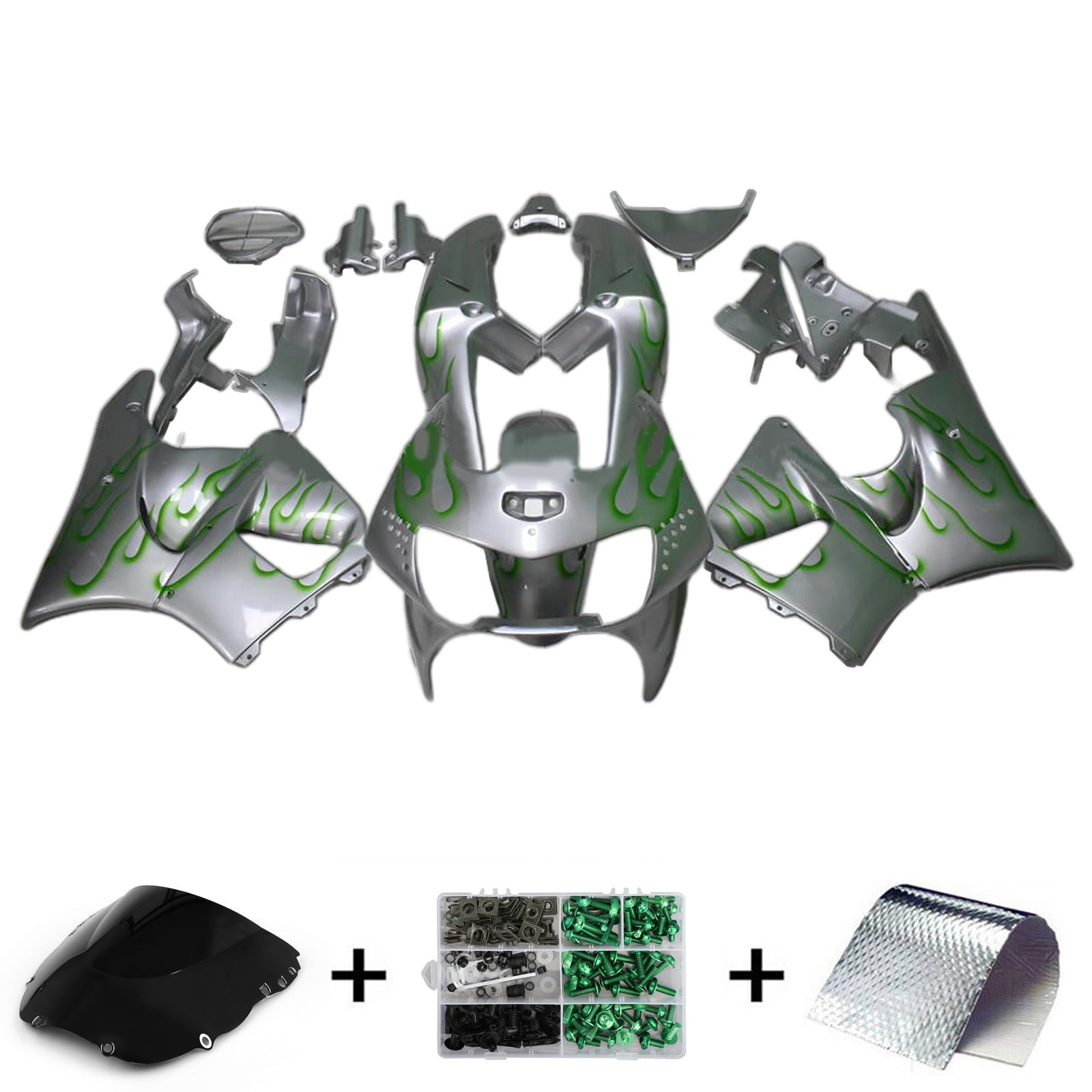 1998-1999 Honda CBR900RR 919 Kit de carénage d'injection carrosserie plastique ABS