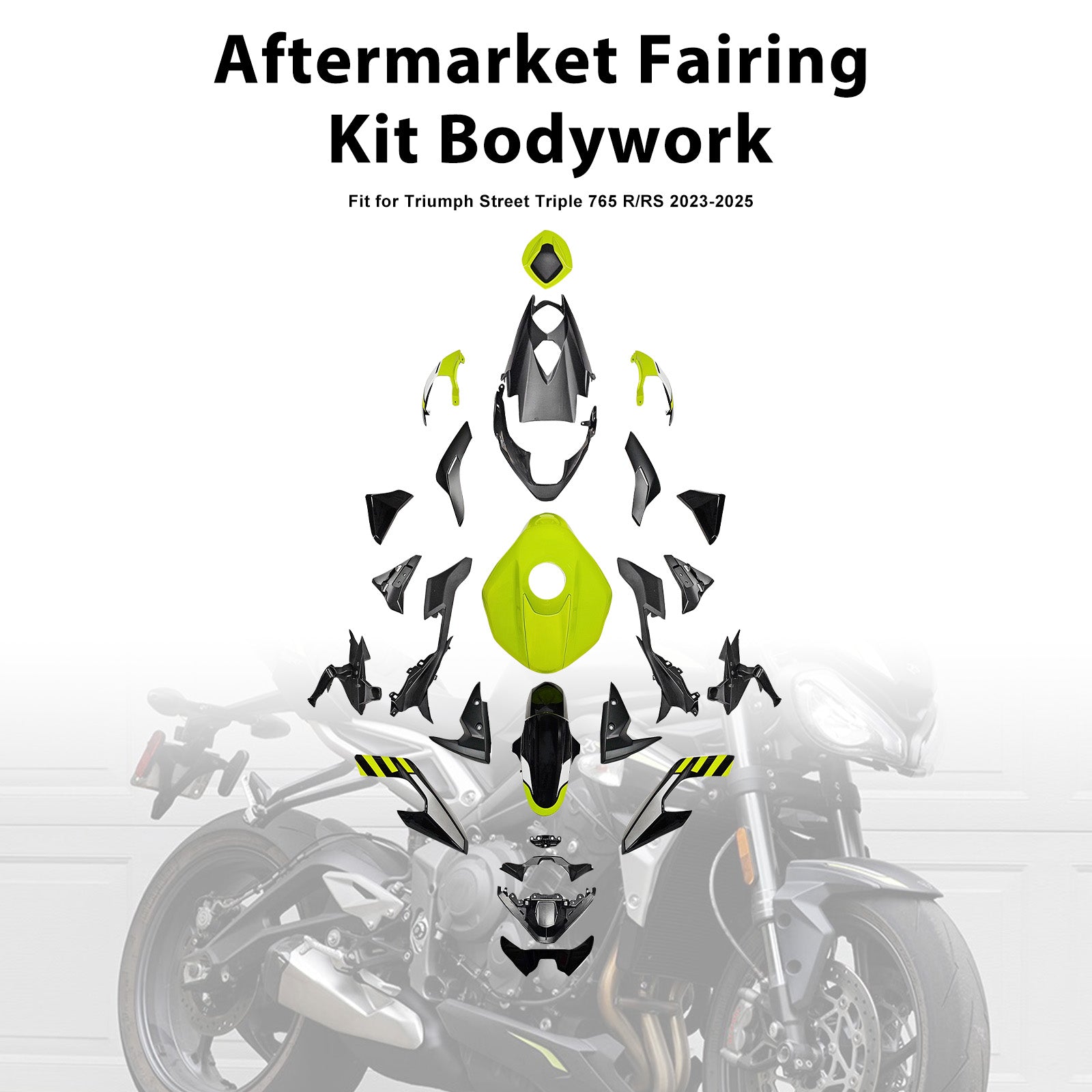 Injection Bodywork Fairing Kit for Street Triple 765 R/RS 2023-2025