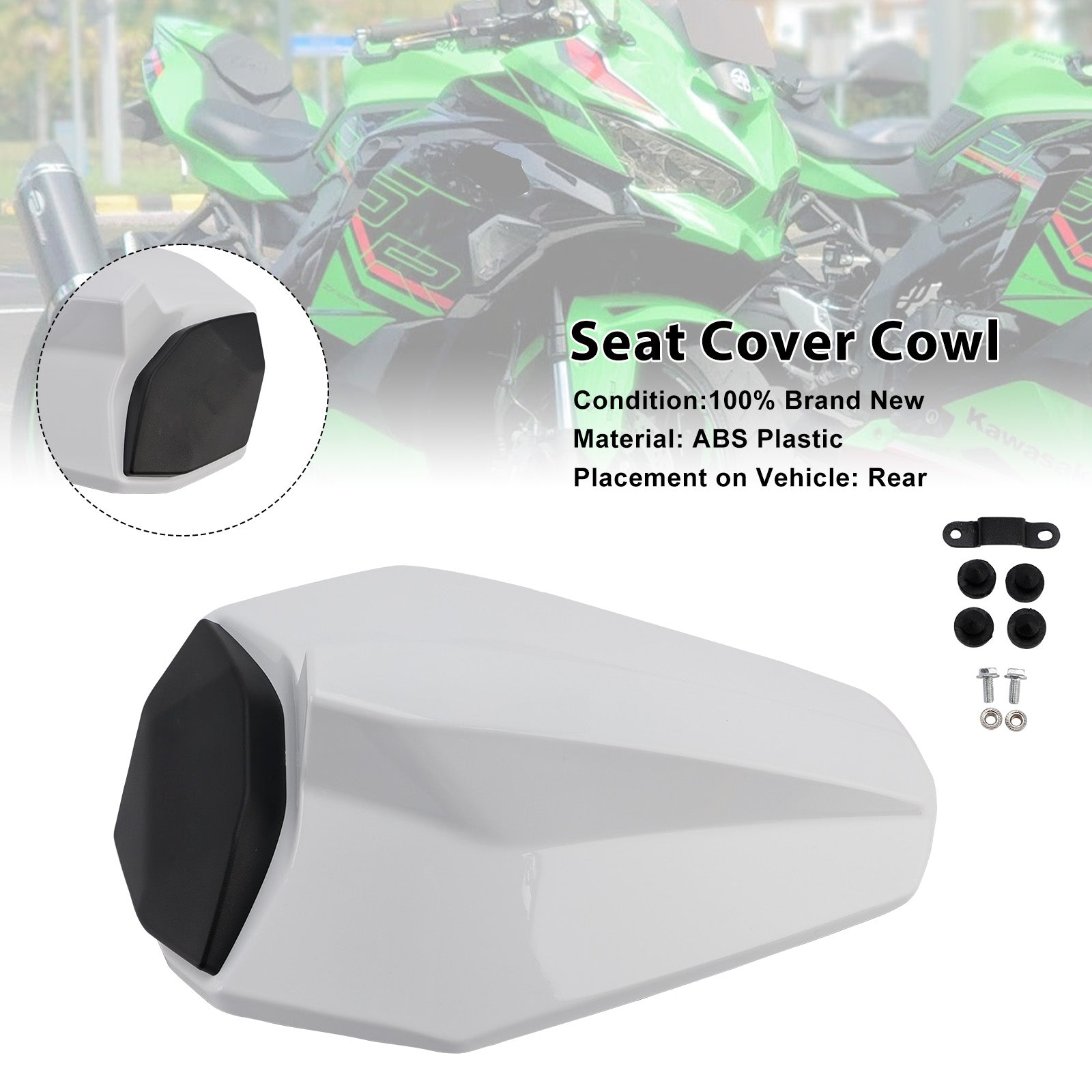 Racing Tail Rear Seat Fairing Cowl for Kawasaki ZX25R ZX4R ZX4RR 20-25