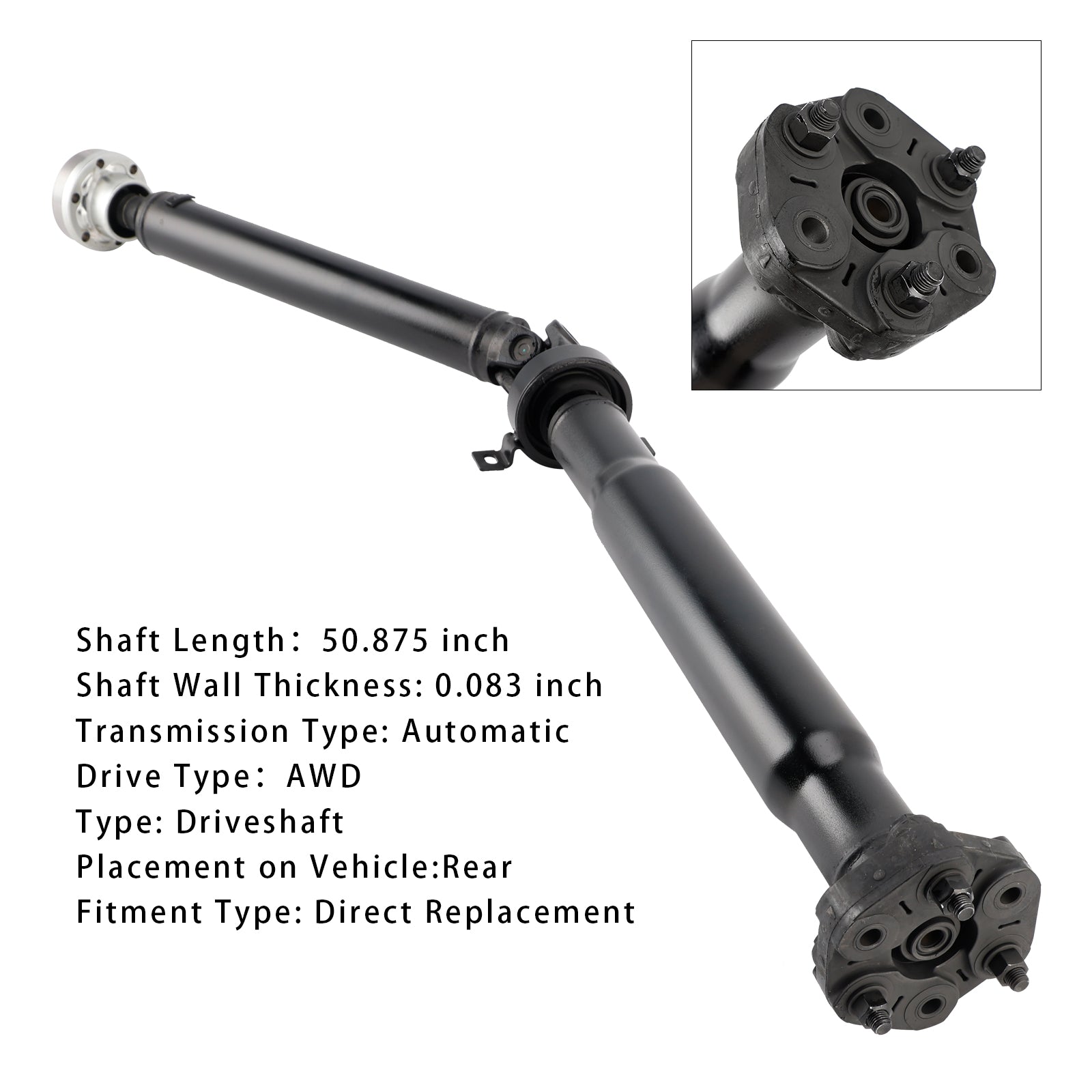 2004-2006 X5 V8 4.8L automatische transmissie E53-serie achterste aandrijfas 26107529661