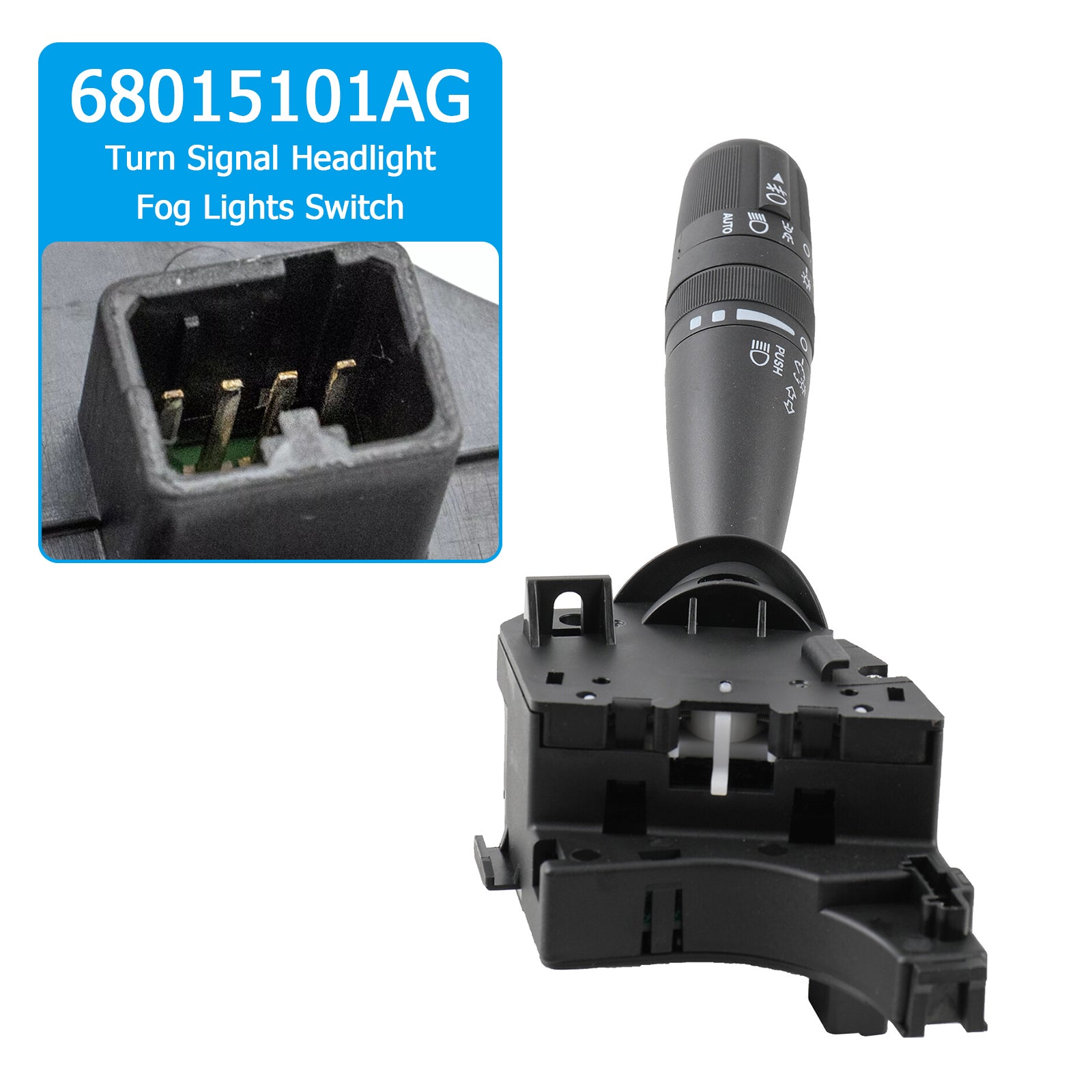 Blinkers Strålkastare Dimljus Switch 68015101AG för Chrysler Dodge Jeep