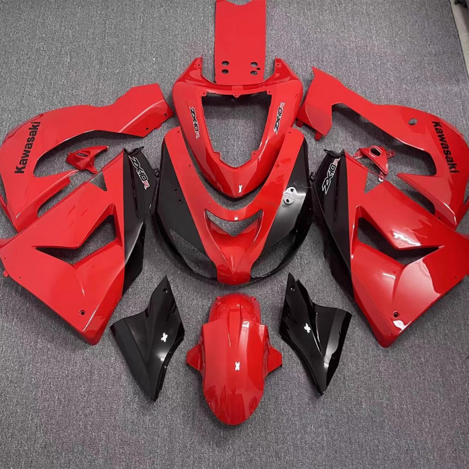 Kit carena iniezione carrozzeria in plastica ABS adatta per Kawasaki ZX10R 2006-2007