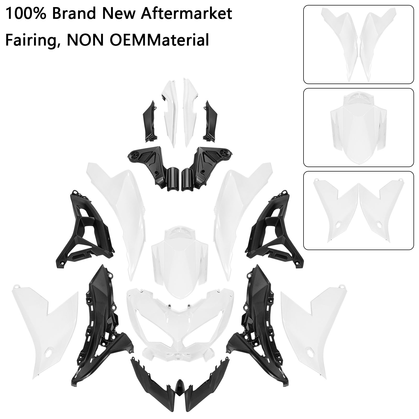 2022-2024 Kawasaki VERSYS 650 KLE Injectie ABS carrosseriekuipset 03 #