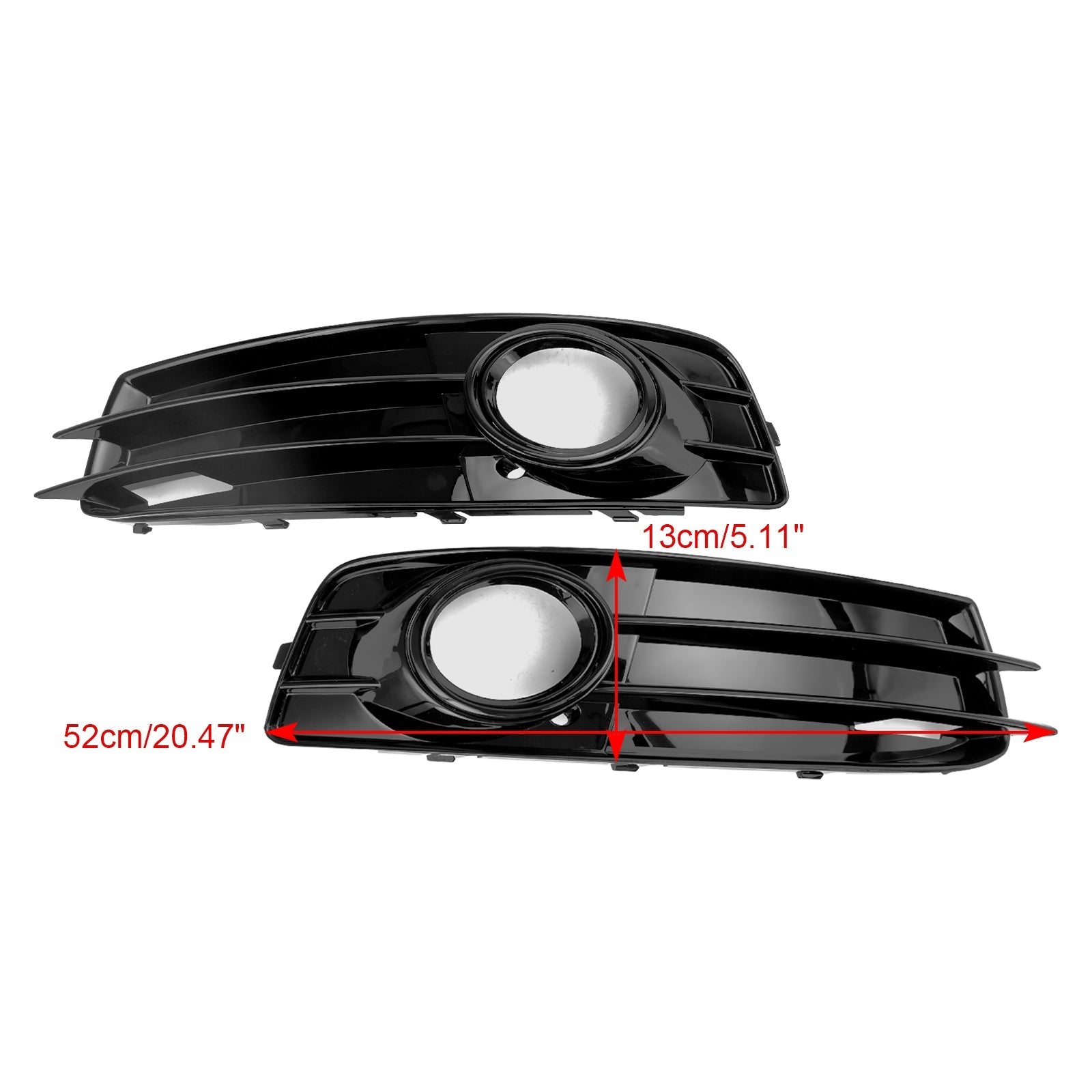 2009-2012 Audi A3 8P S-Line Grille de pare-chocs inférieure avant pour phare antibrouillard