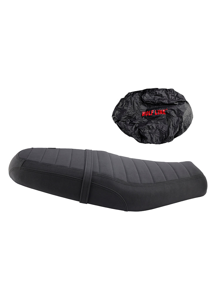 Asiento del pasajero delantero cojín trasero inferior negro para Street Twin Speed ​​Twin BrownS