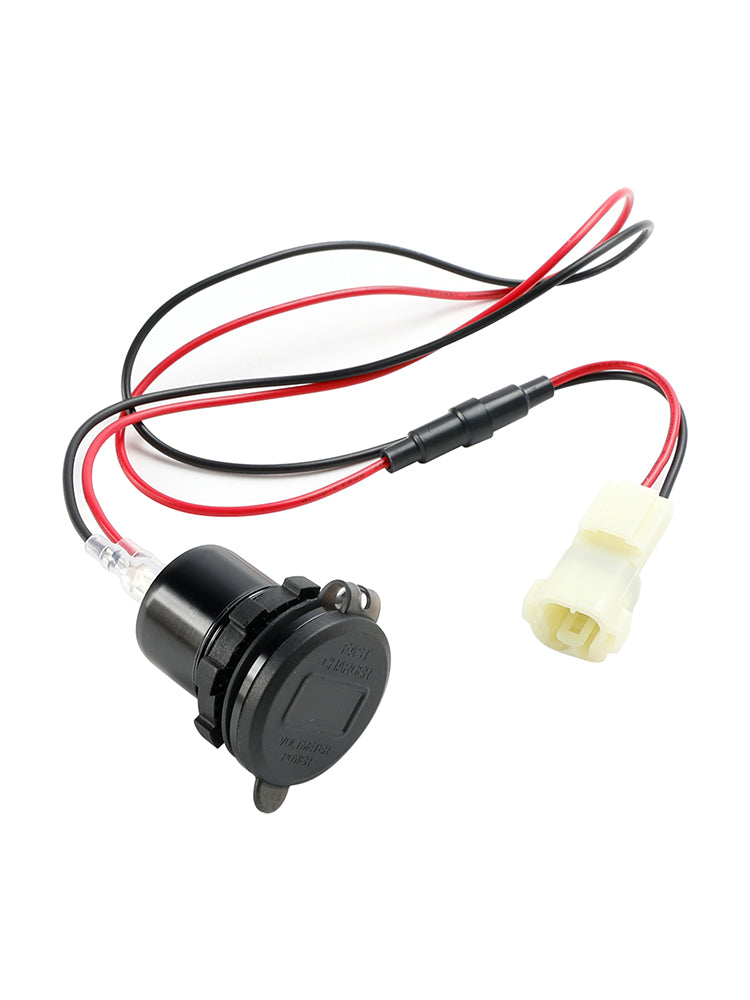 12V stopcontactlader USB + C Type Quick Past voor Honda NX400 2024