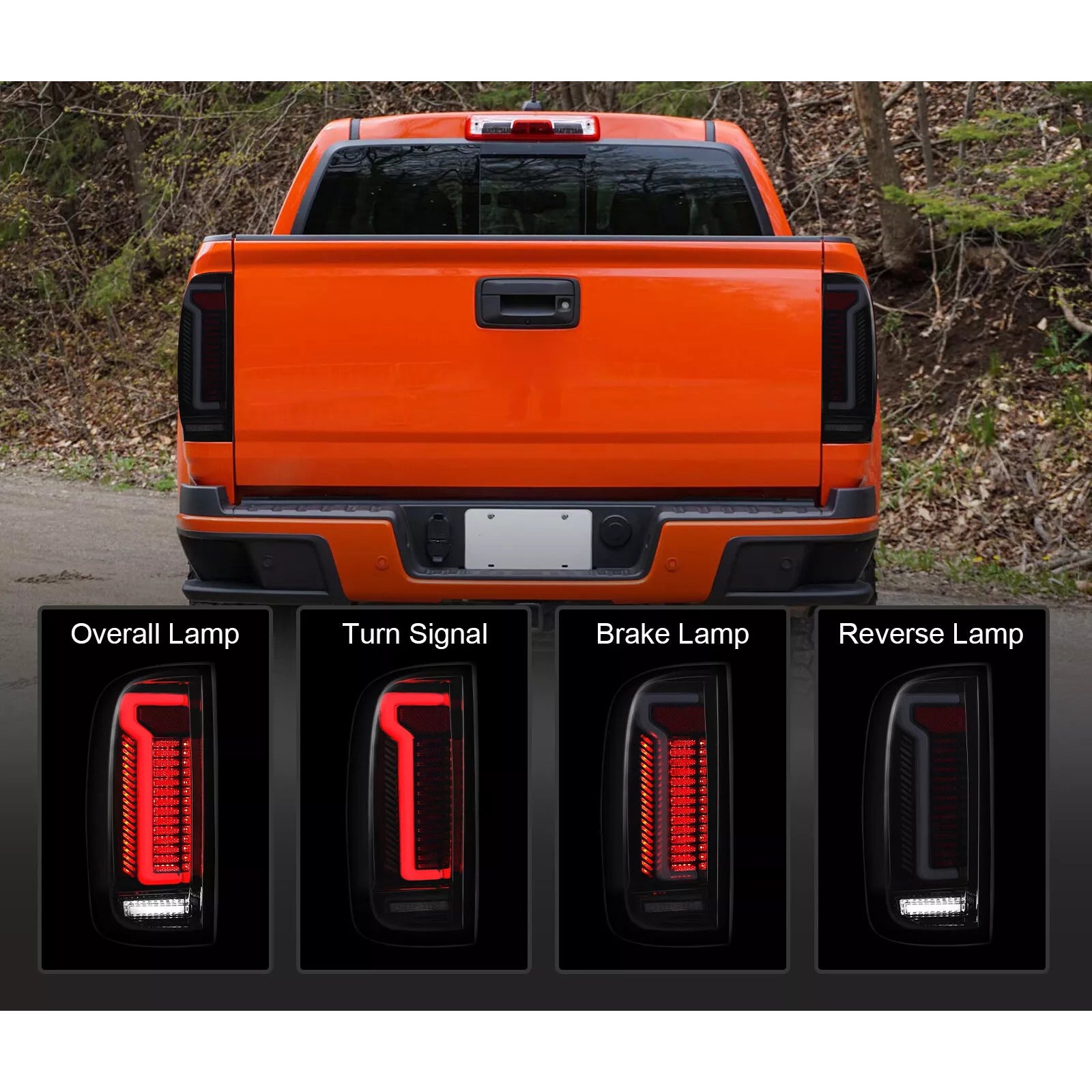 2015-2022 Chevy Colorado GMC Canyon Conjunto de luz trasera LED izquierda+derecha