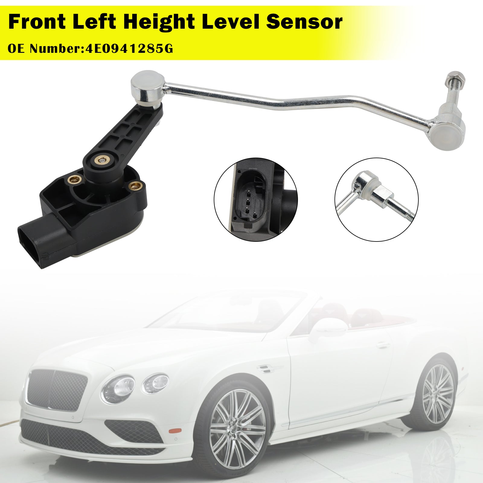 Front Left Ride Height Level Sensor 4E0941285G For Audi A8 D3 Q7 4LB quattro
