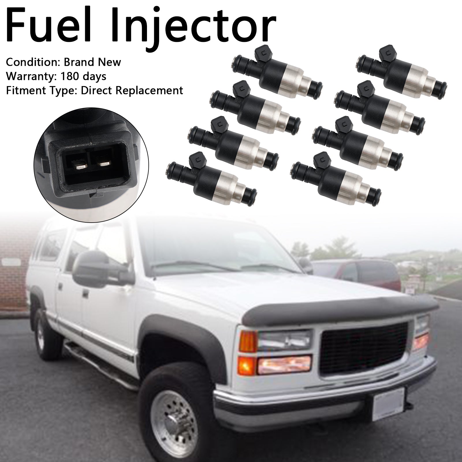 8 STKS Brandstofinjector 17109596 Fit Chevrolet Fit GMC 7.4L V8 1996-2000 83211150