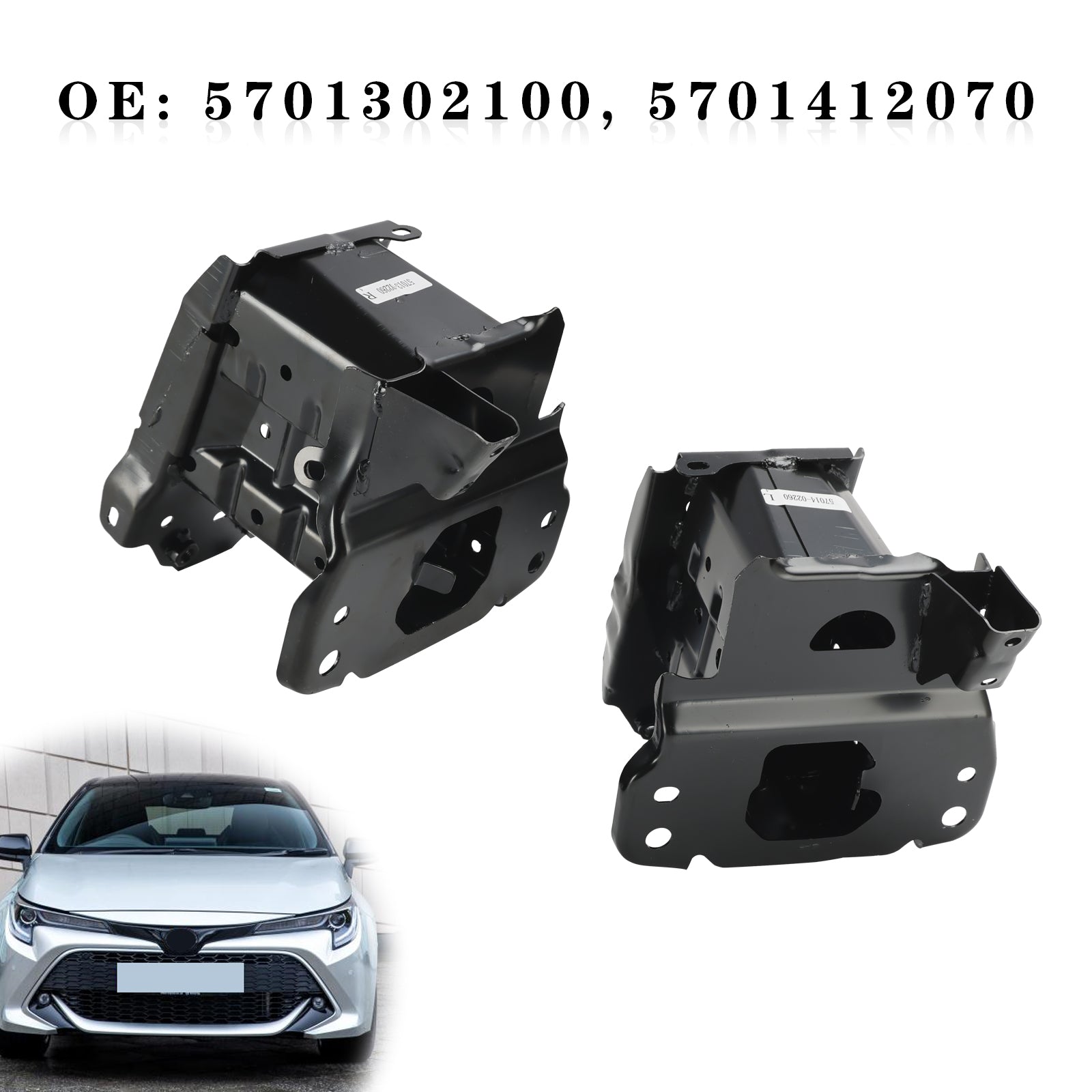 Juego de soporte de parachoques Toyota Corolla Hybrid LE 2020-2023 5701302100 5701412070