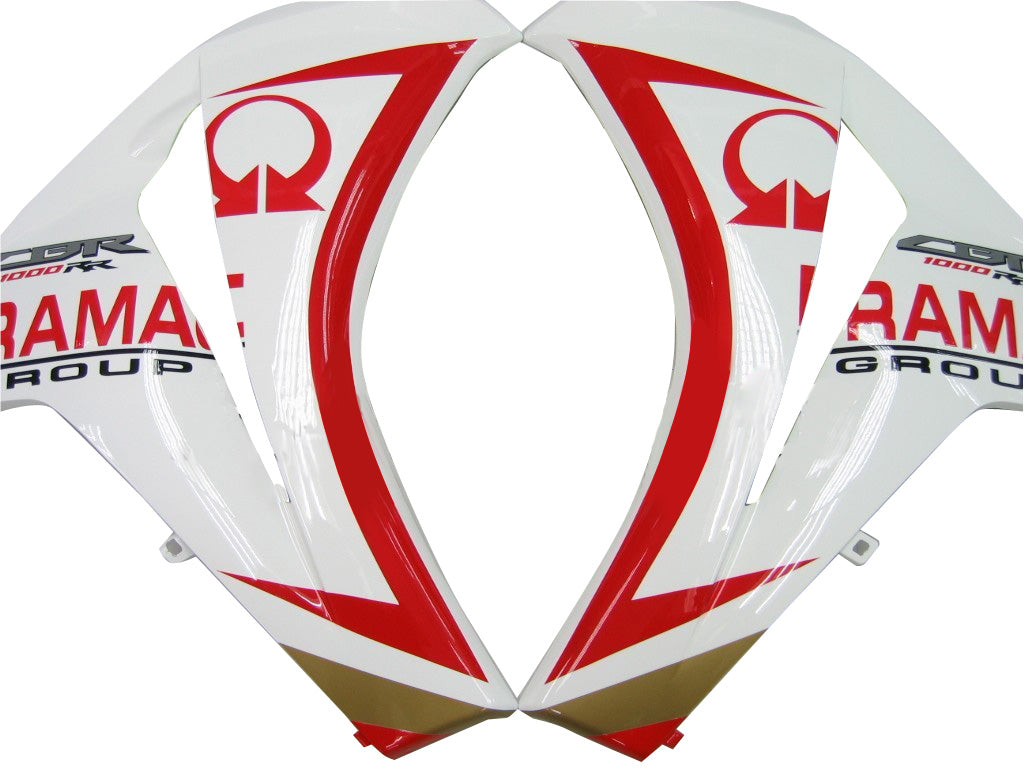 2008-2011 Honda CBR 1000 RR White & Red Pramac Racing Fairings Generic