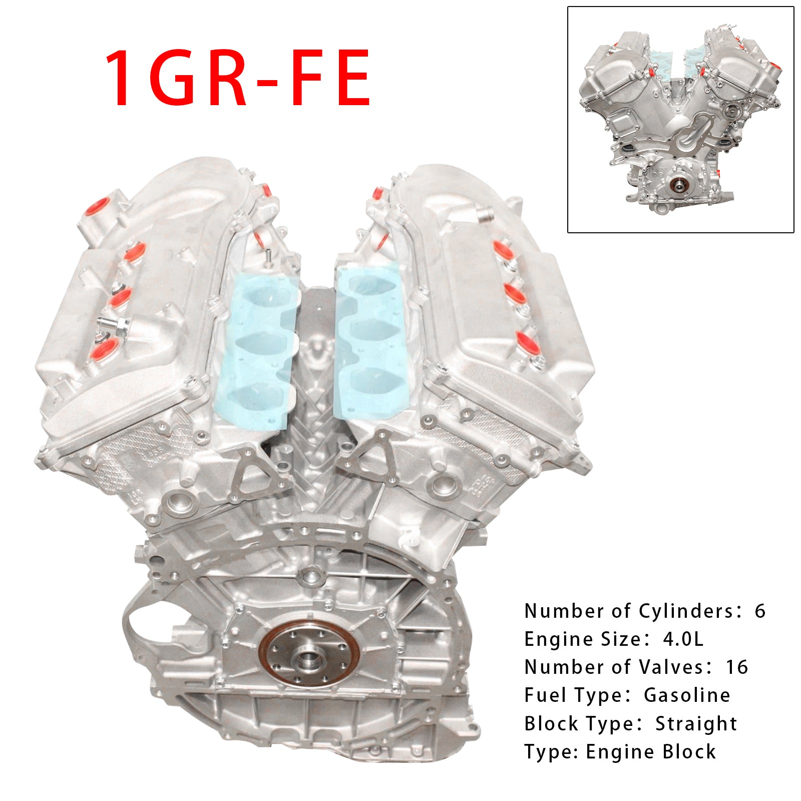 Helt ny motor 1GR-FE 4.0L 6-cylindrig för 2005-2015 Toyota Tacoma 05-09 Tundra