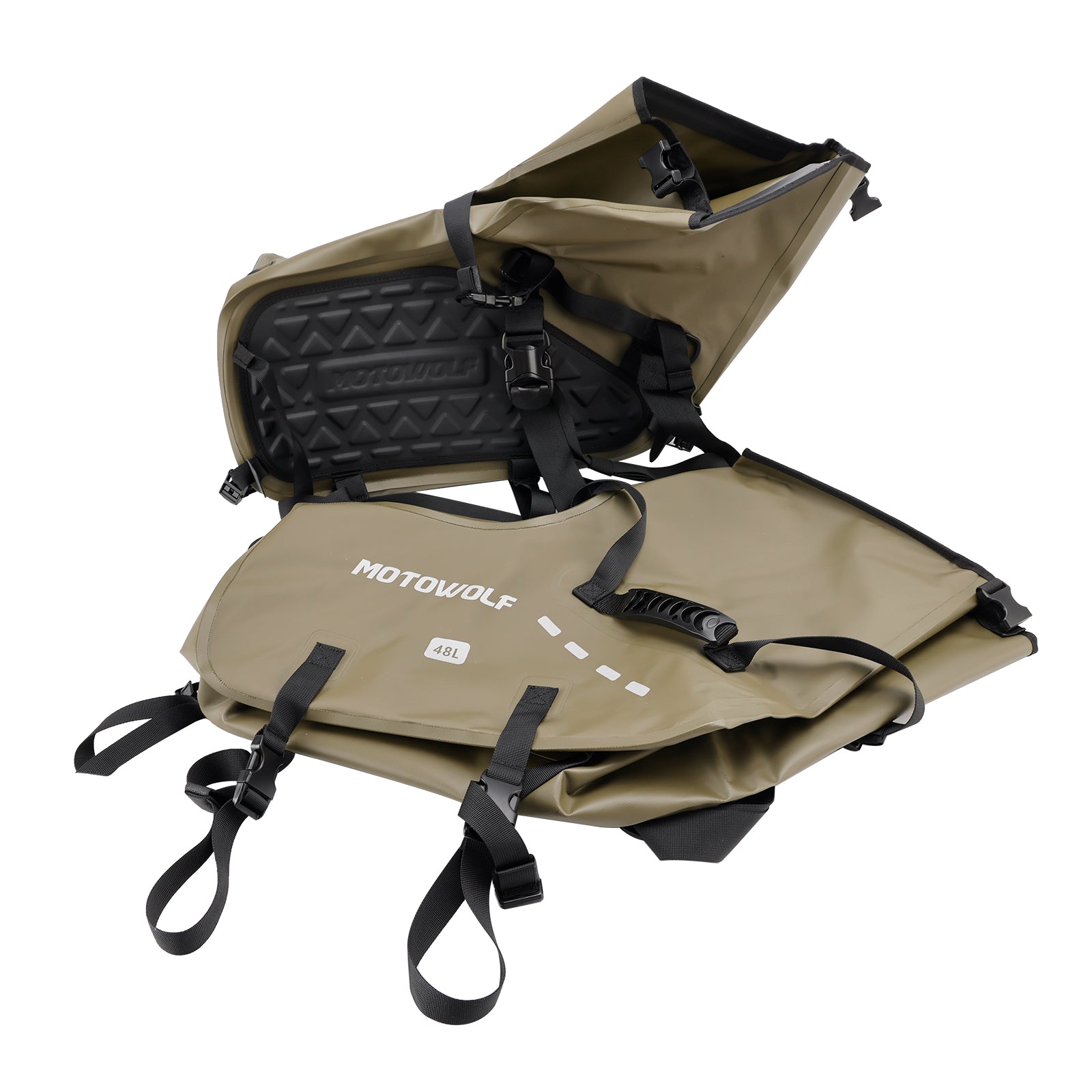 Sac de queue latérale Couleur de sac à segment assorti des bagages 86L Verre pour la moto de scooter