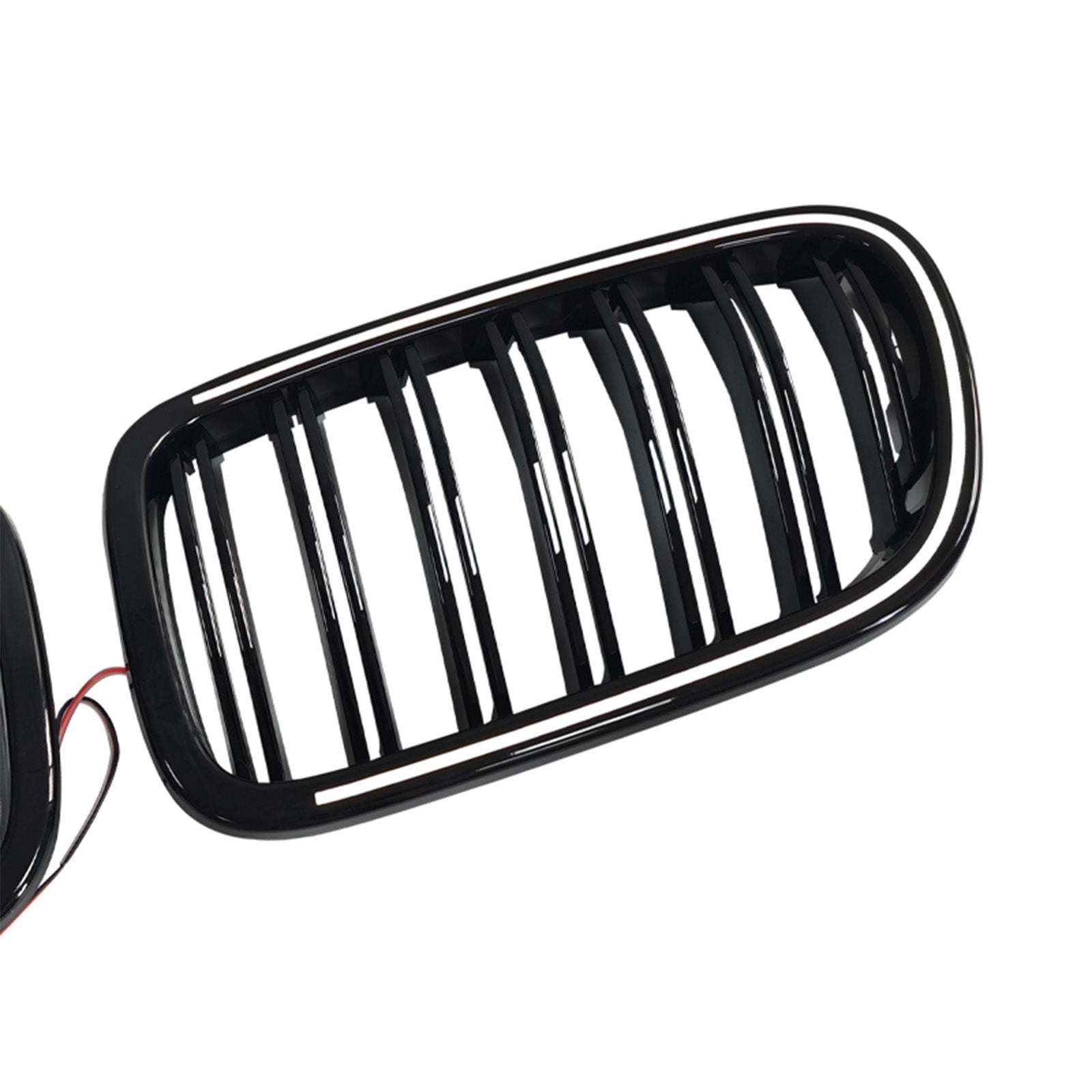Black Front Bumper Kidney Grill Grille Fit BMW X3 F25 2011-2014 Dual Line