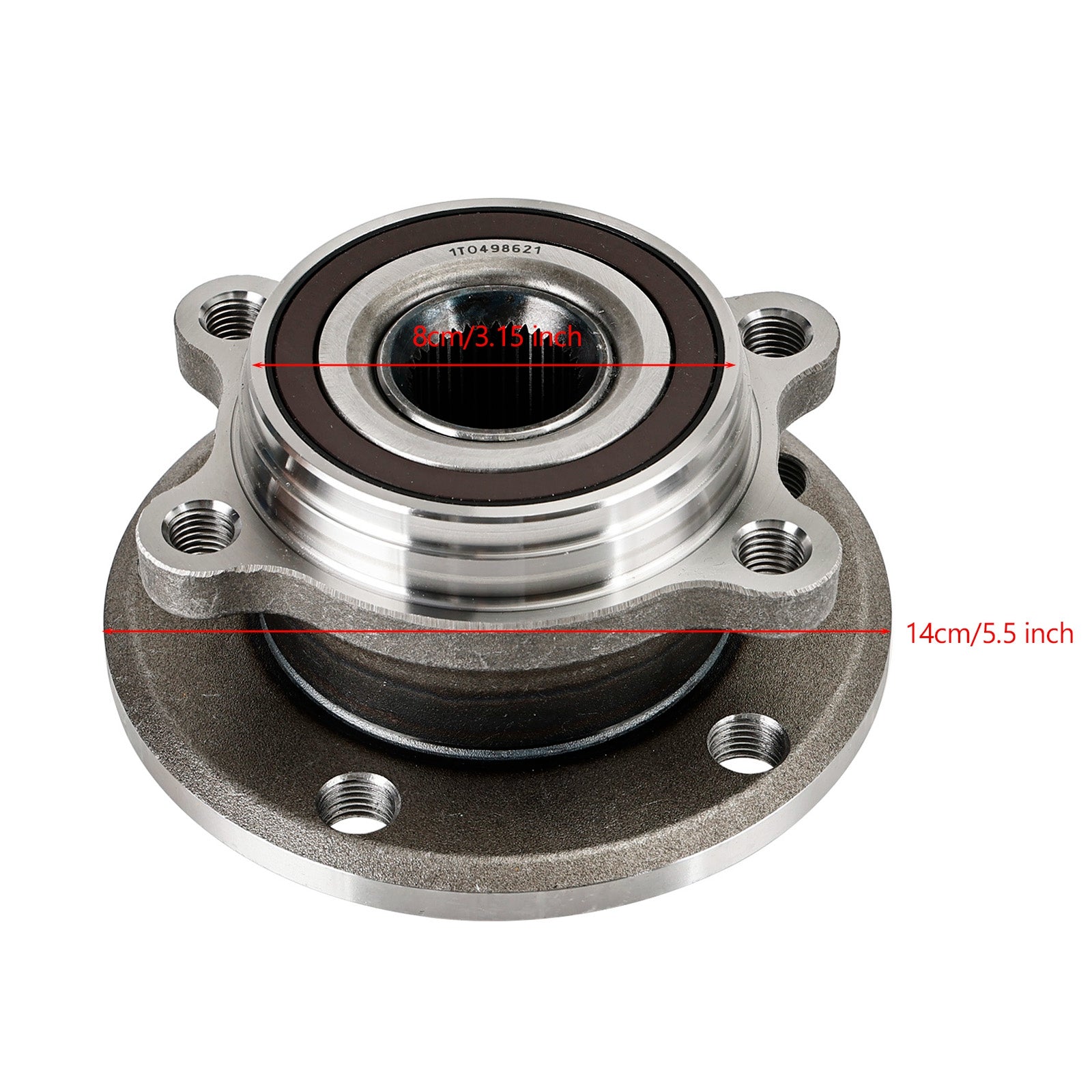 Front Wheel Bearing Hub 1T0498621 For VW Golf MK5 2003-2009