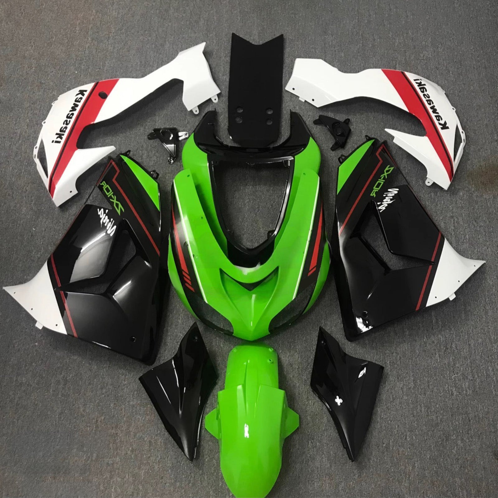 Kit carena iniezione carrozzeria in plastica ABS adatta per Kawasaki ZX10R 2006-2007