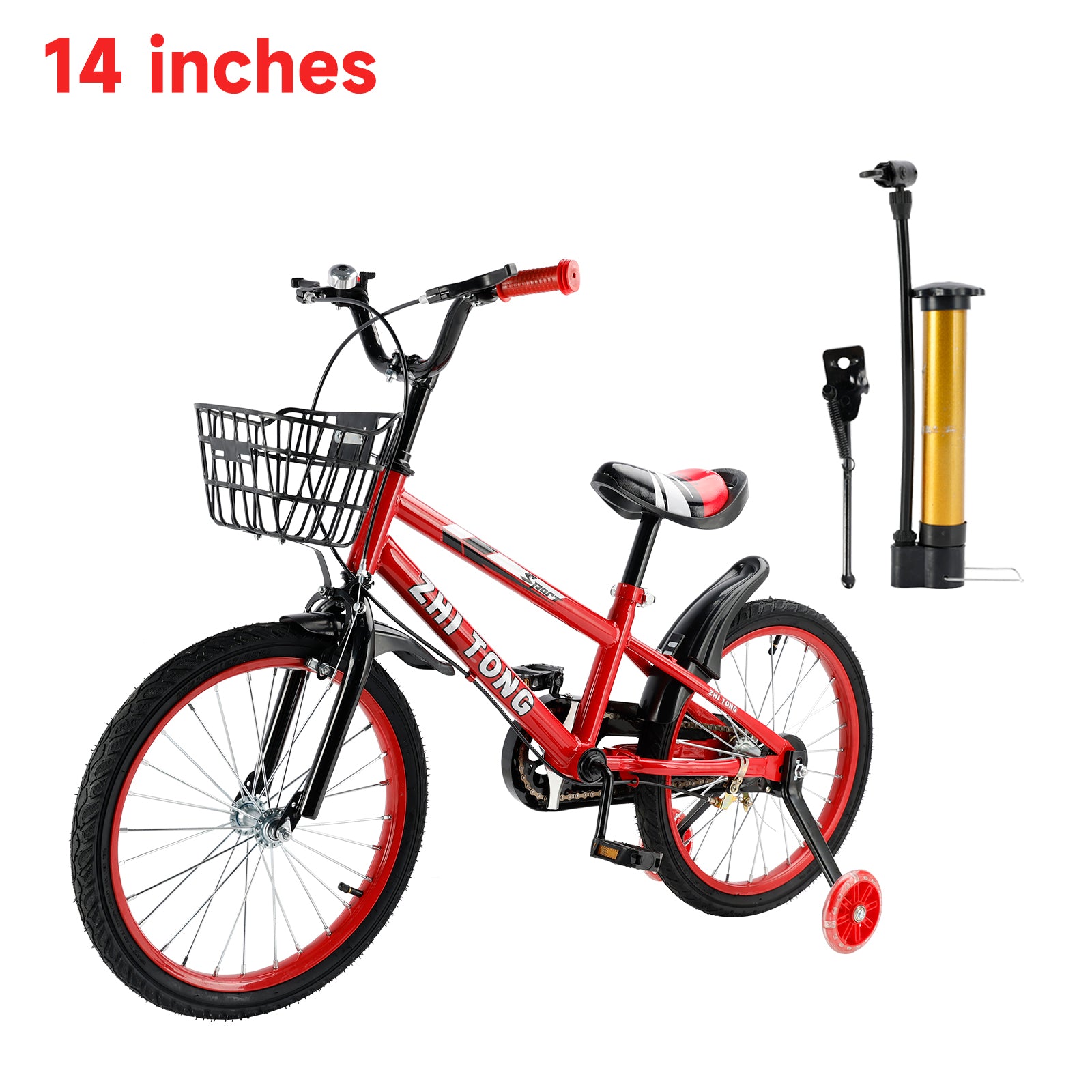14 inches Kid's Bike Child Bicycle Boys and Girls with auxiliary wheels