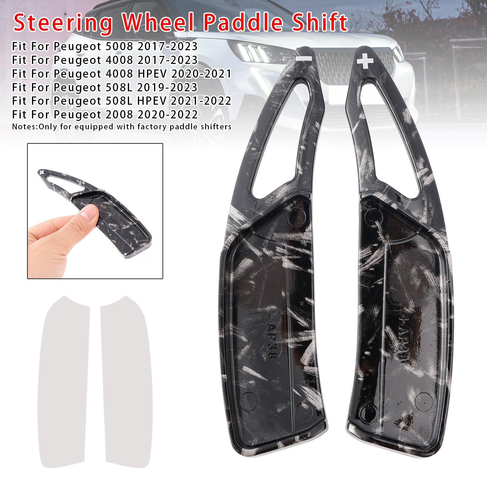 Stuurwiel Paddle Shifter Uitbreiding Geschikt voor Peugeot 2017-2023