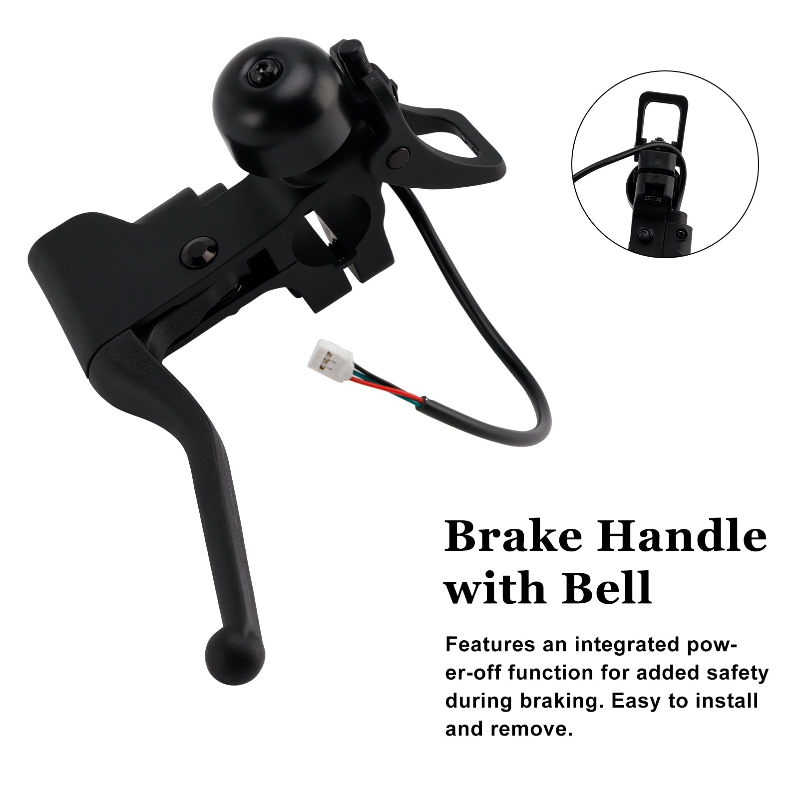 Alça de freio com sino para xiaomi 4 pro (1ª geração) e-scooter esquerdo