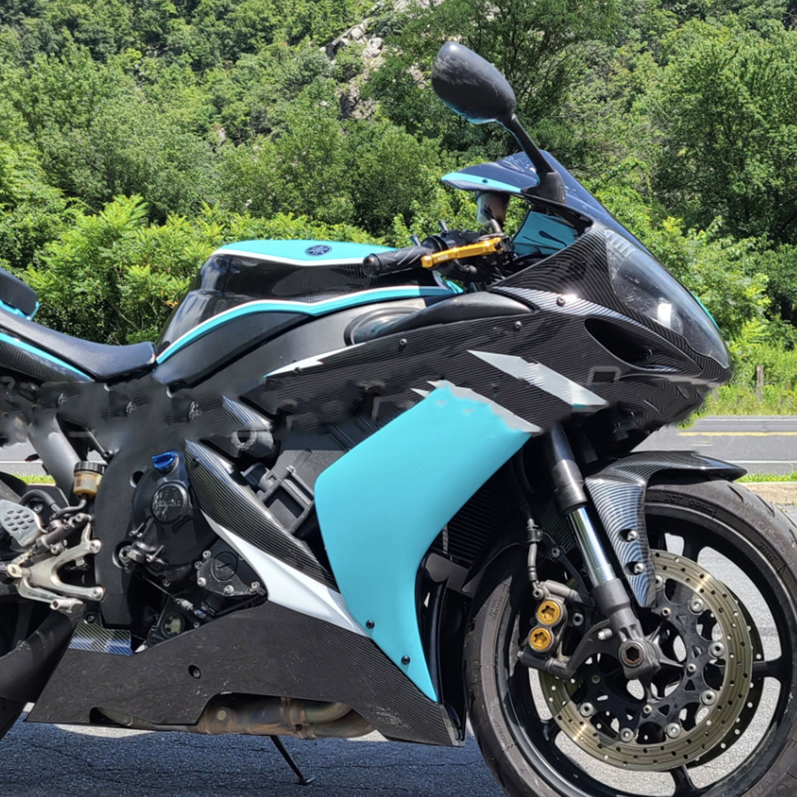 Injectiekuipset carrosserie kunststof ABS voor Yamaha YZFR1 YZF-R1 2004-2006