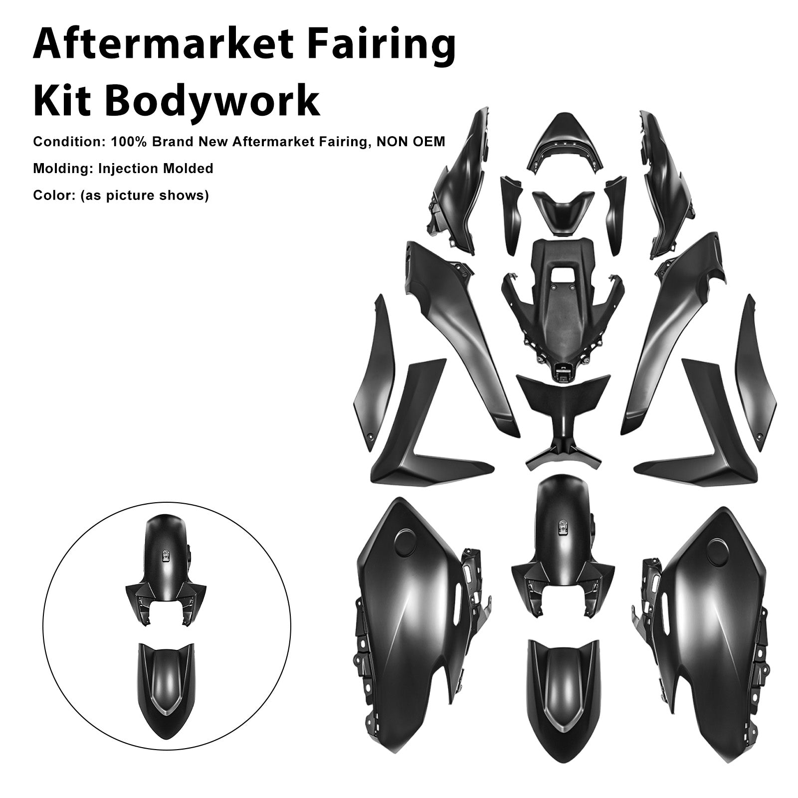 Kit de carénage de carrosserie par injection pour Yamaha TMAX560 2025-2026