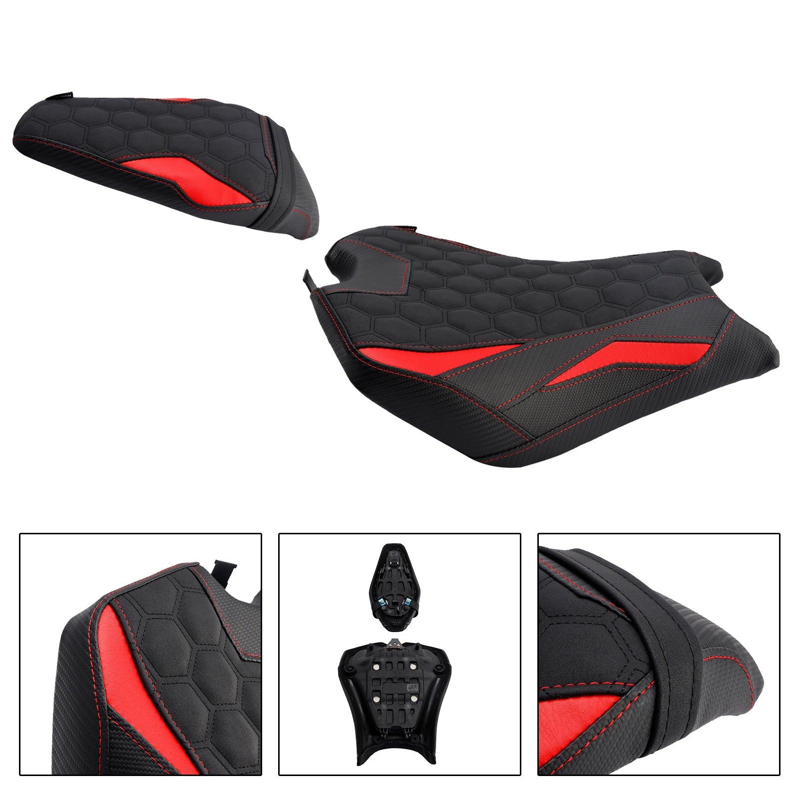 Front&Rear Raider Passenger Cushion Kit Red2 For Kawasaki Z900 Zr900-F 2025-