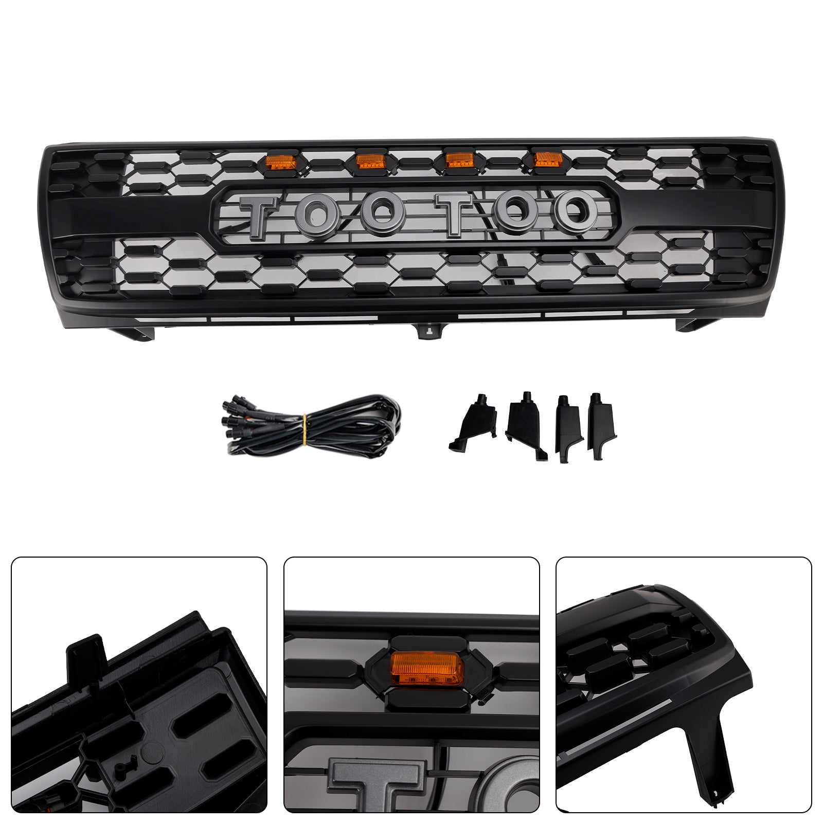 Honeycomb Front Bumper Grill Grille Fit Toyota Tacoma 1997-2000 TRD PRO