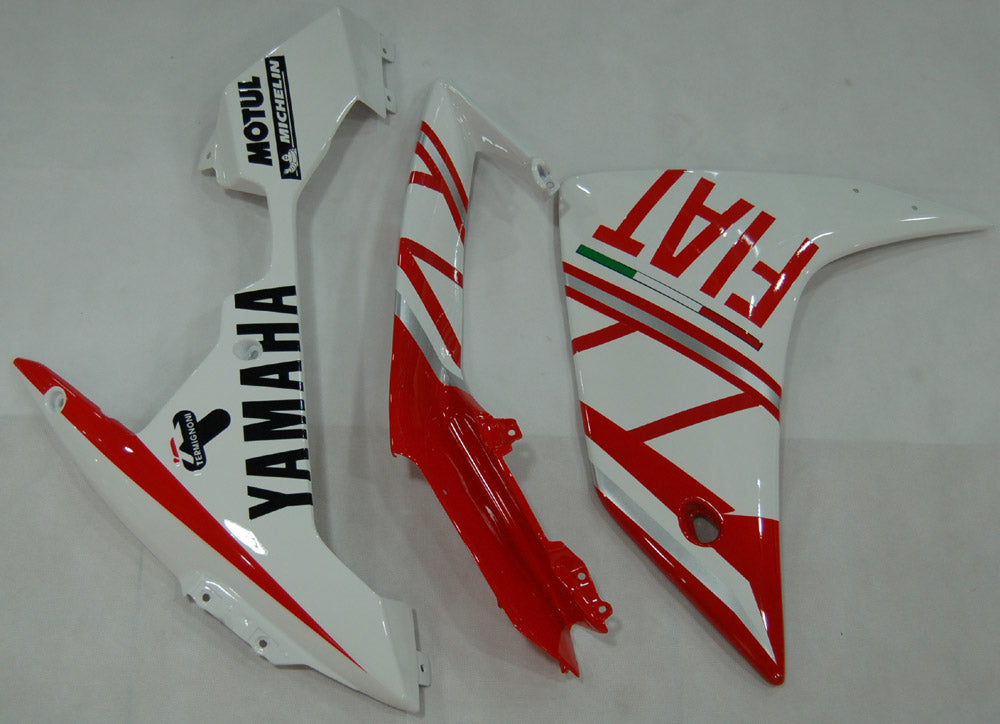 2007-2008 Yamaha YZF-R1 Red White FIAT Racing Fairings Generic