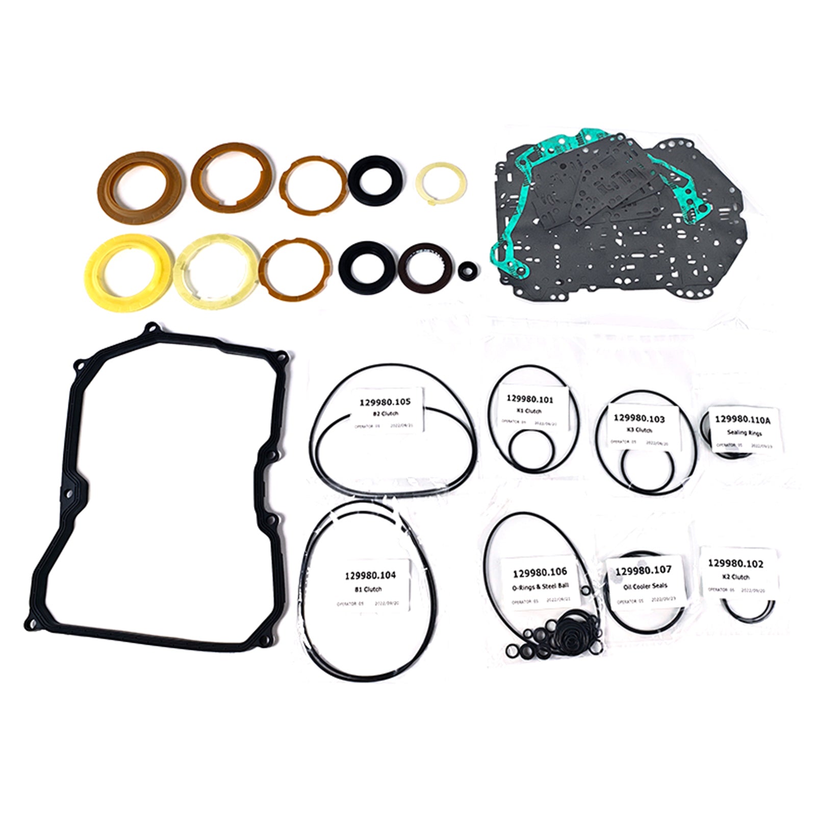 2007-2008 EOS (3.2L) 09G Transmissie Master Rebuild Kit Pakking Koppeling Set TF60SN