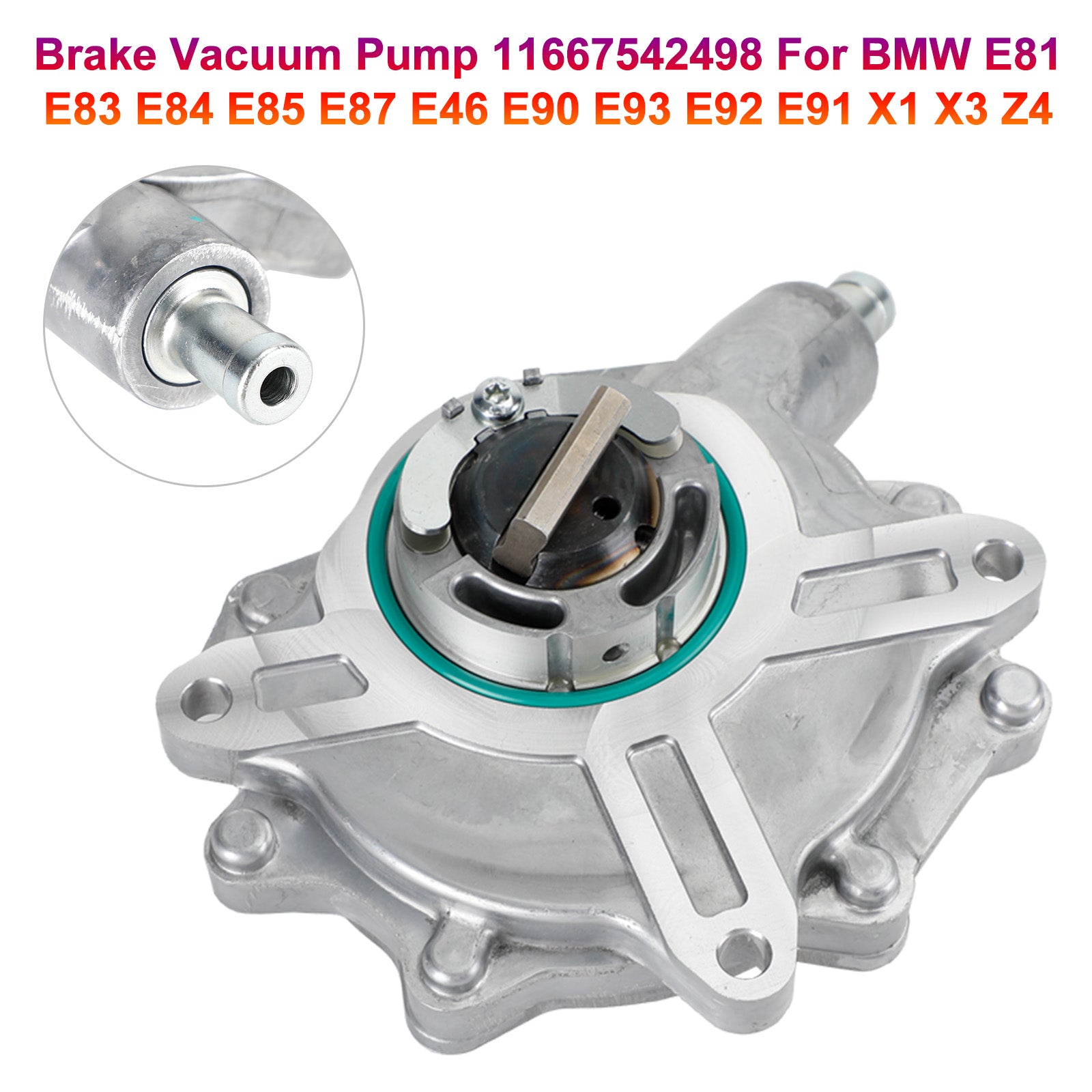 Brake Vacuum Pump 11667542498 For BMW E81 E83 E84 E85 E87 E46 E90 E93 E92 E91