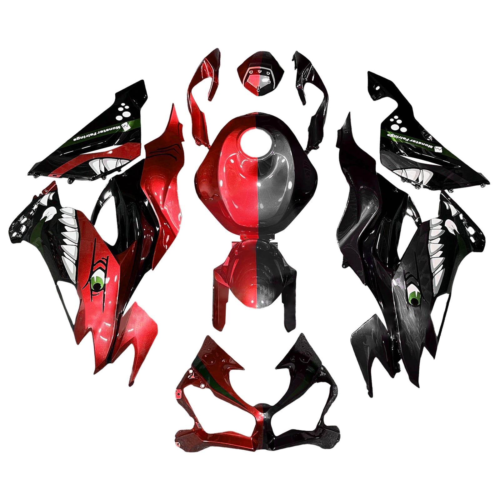 Injection Fairing Kit Bodywork Plastic ABS fit For Kawasaki ZX6R 2019-2023