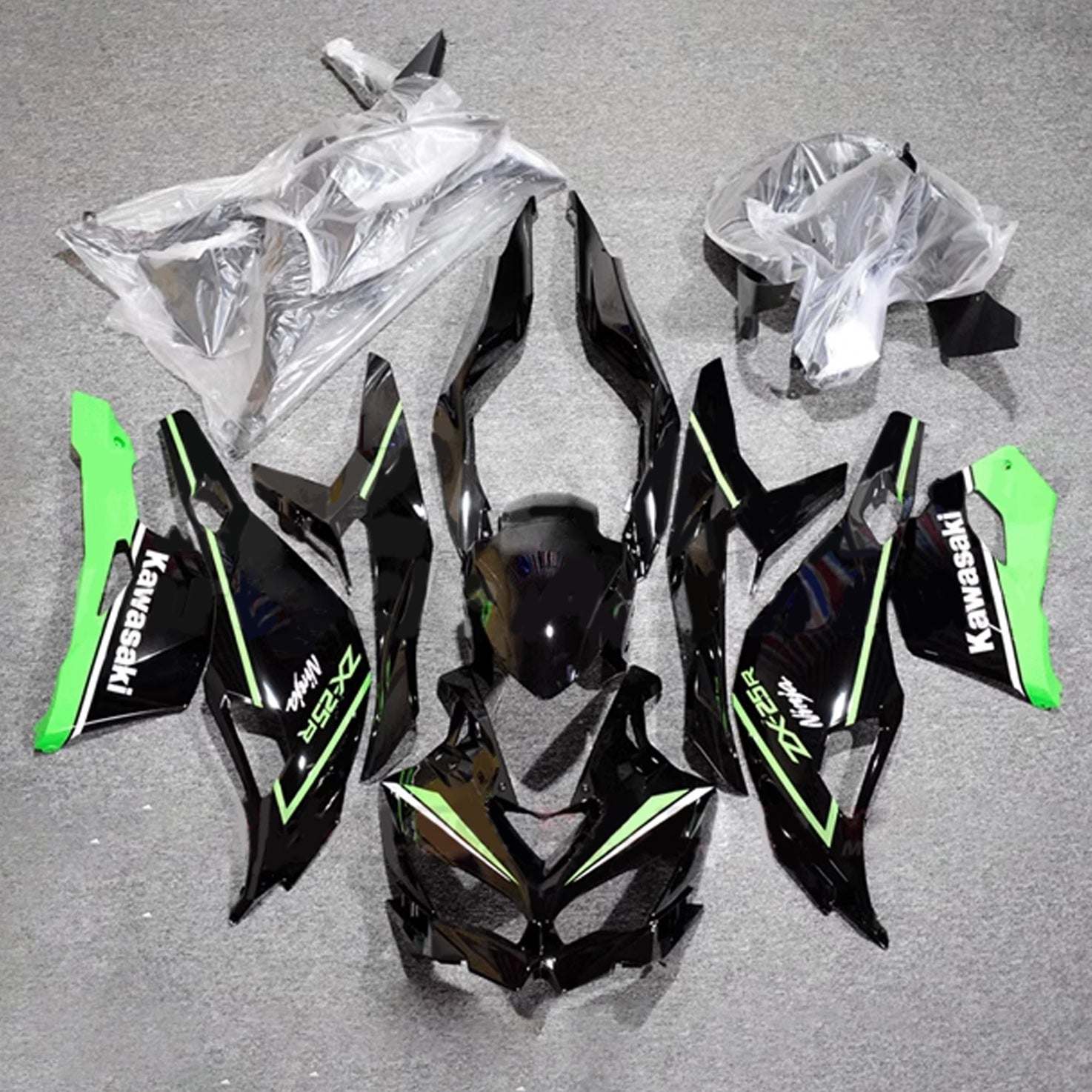 Kit de carénage d'injection Kawasaki Ninja ZX-25R ZX-4R ZX-4RR 2019-2024