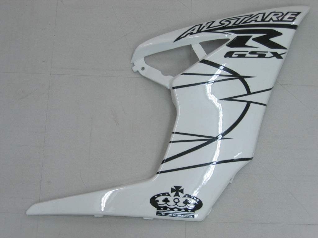 2005-2006 GSXR1000 blanc noir carénage de carrosserie ABS plastique moulé par injection ensemble générique