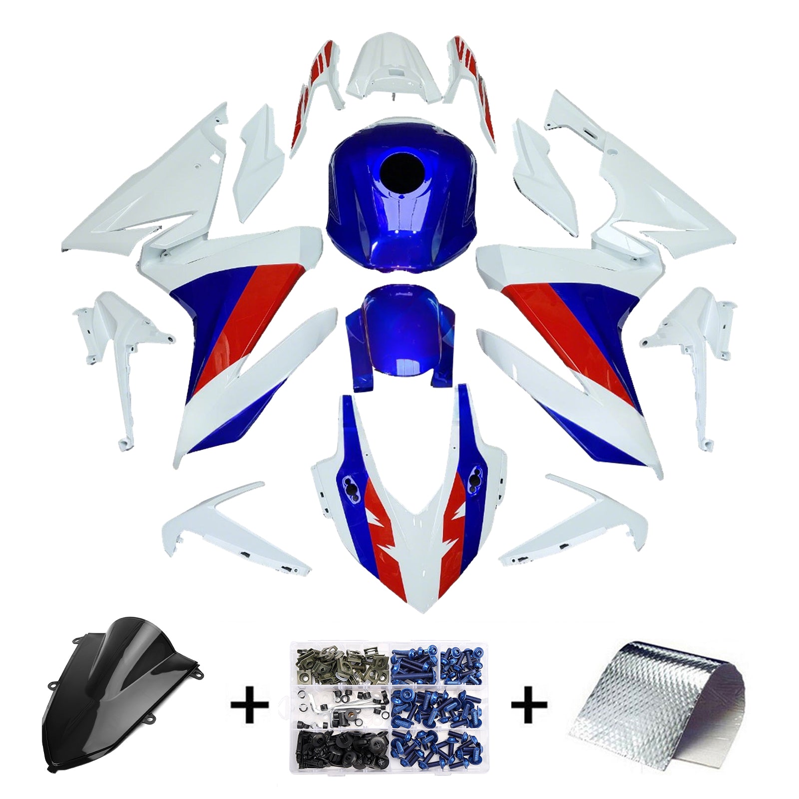Injektionsmässa Kit Bodywork Plastic ABS för Honda CBR500R 2022-2023