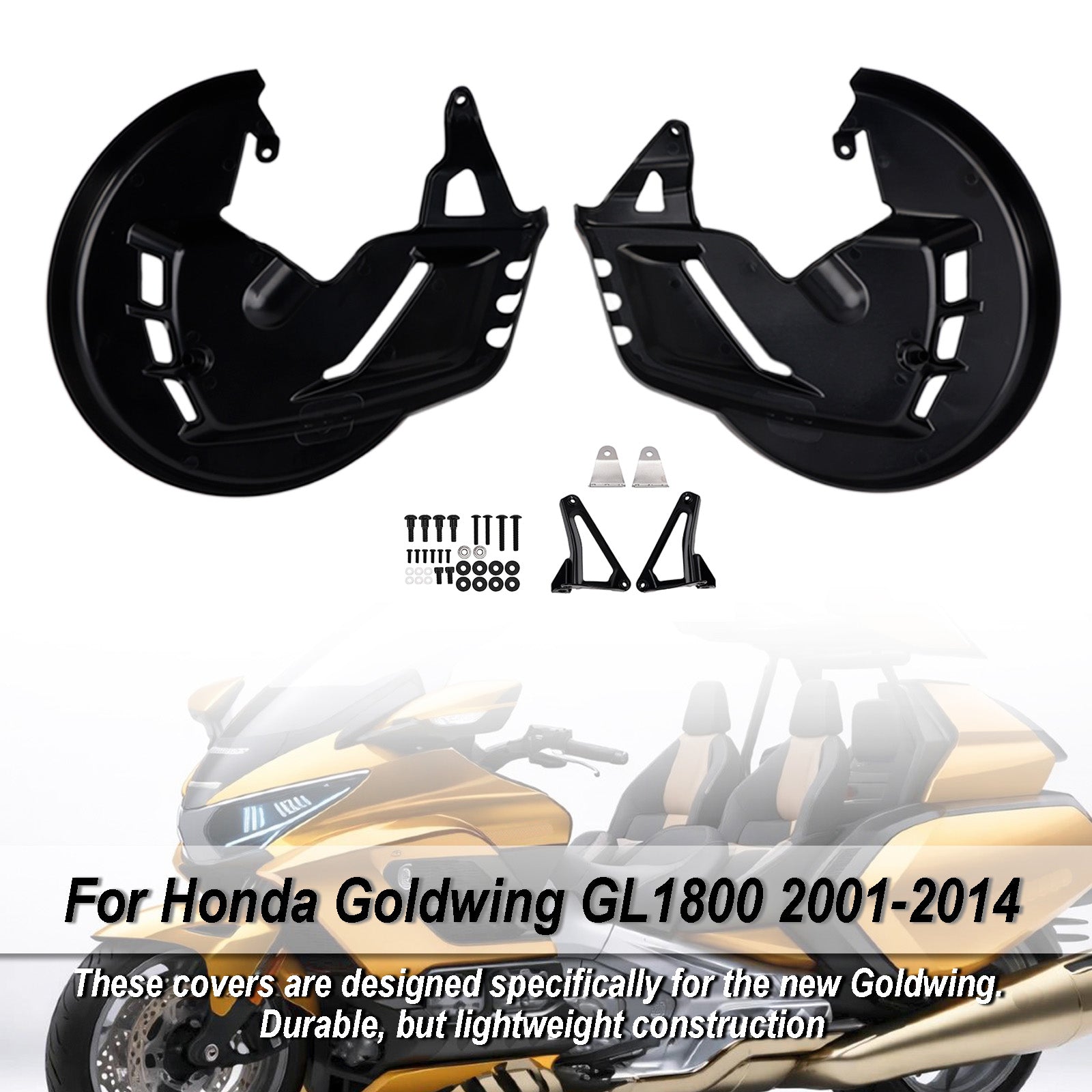Front Brake Disc Rotor Covers For Honda Goldwing GL1800 F6B 01-15