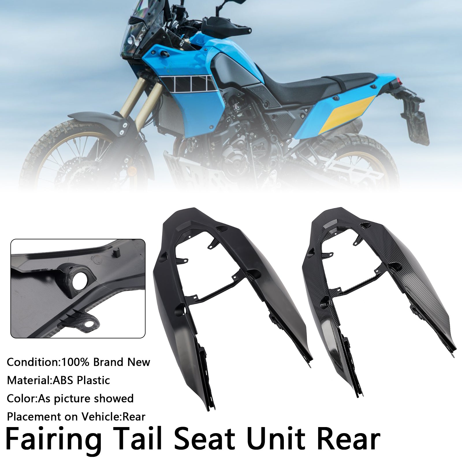 2019-2024 Yamaha Tenere 700 unidade de assento traseiro traseiro