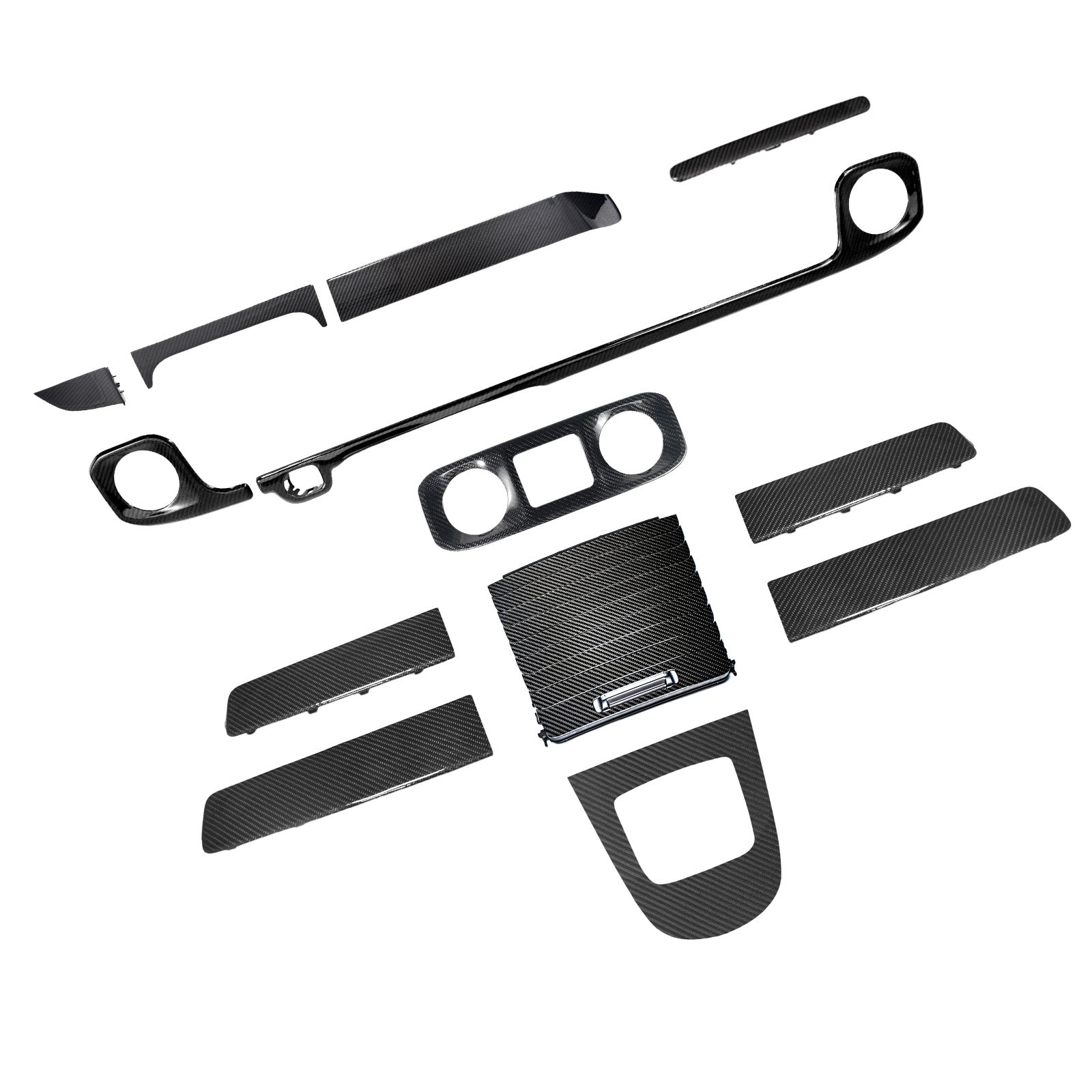 Dry Carbon Dash Interior Trim Panel Set Fit Mercedes W465 G550 G580 G63 2025+