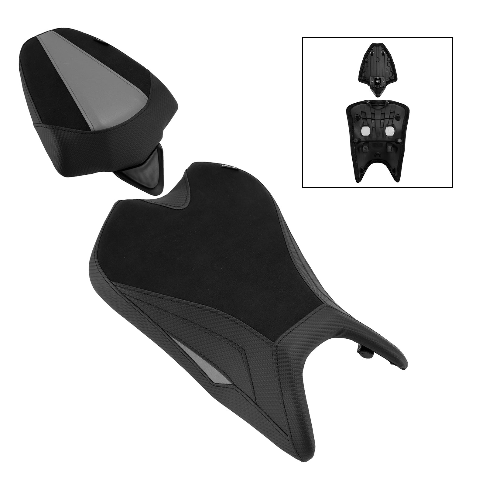 Lower Front W/ Rear Seat Driver Pillion Gray For Aprilia Rs457 Rs 457 2024-2025