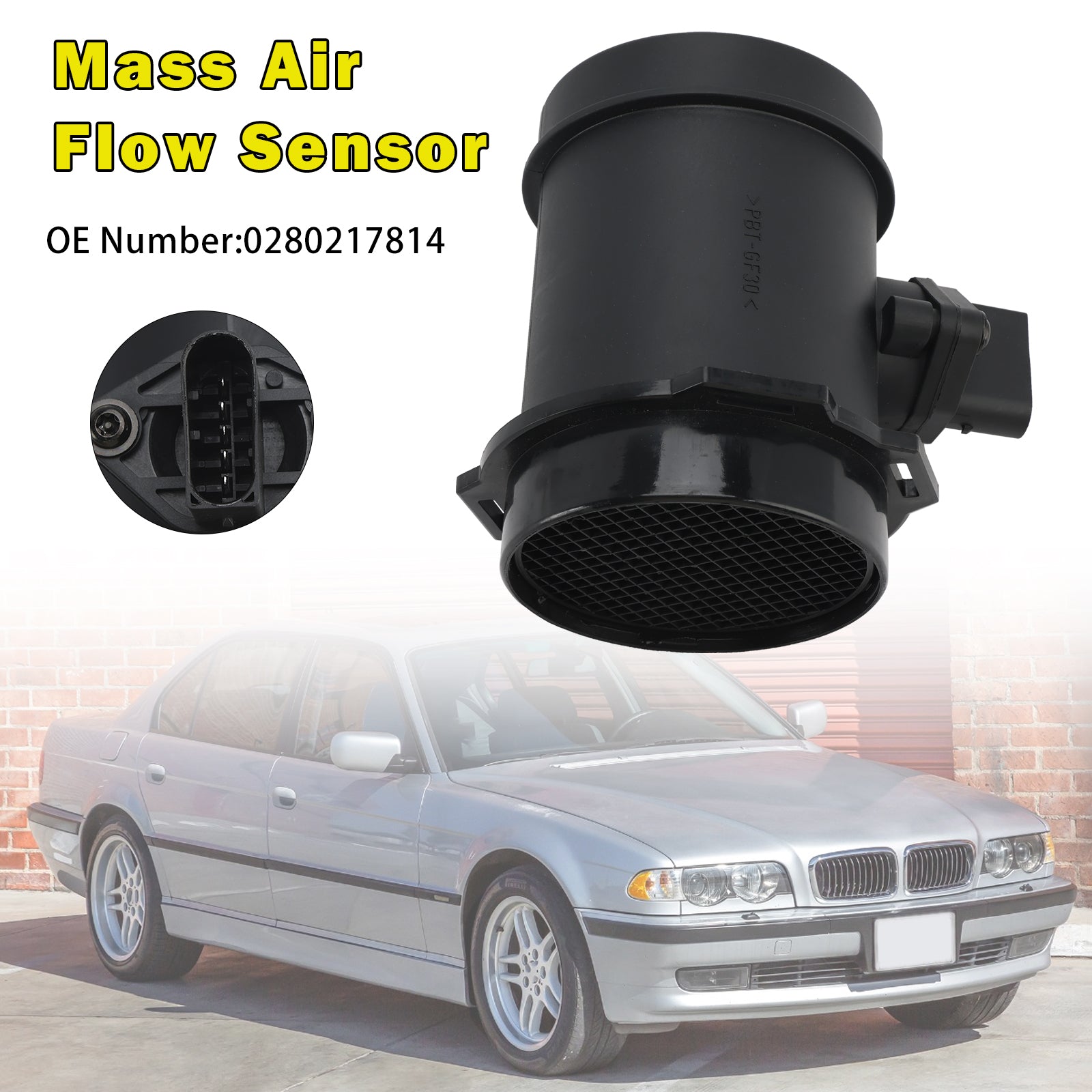 Mass Air Flow Sensor 0280217814 For BMW 540i 740i X5 For Range Rover 2003-2004