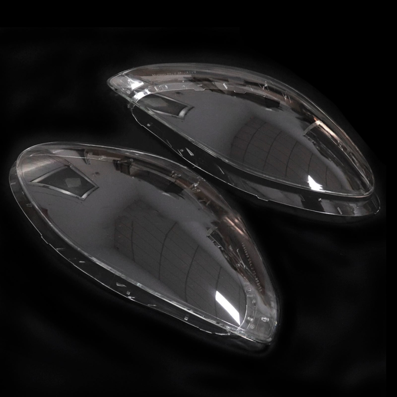 2017-2020 Porsche Panamera 2PCS Front-frontlys Linsedeksel Shell Clear